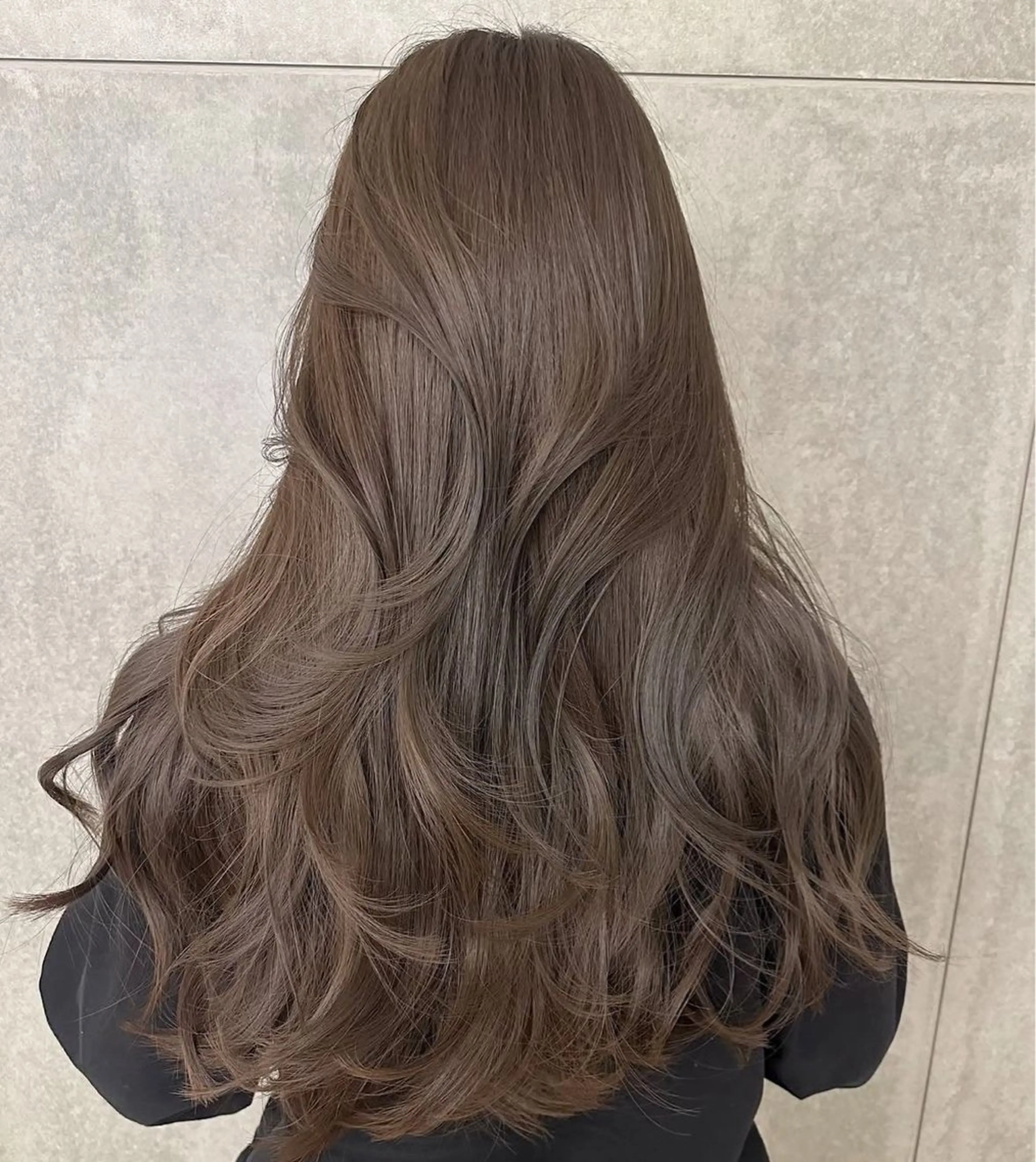 セミロング カラー パーマ ブラウンカラー ショコラブラウン ヘアカラー トリートメント 森山 陽菜のヘアスタイル