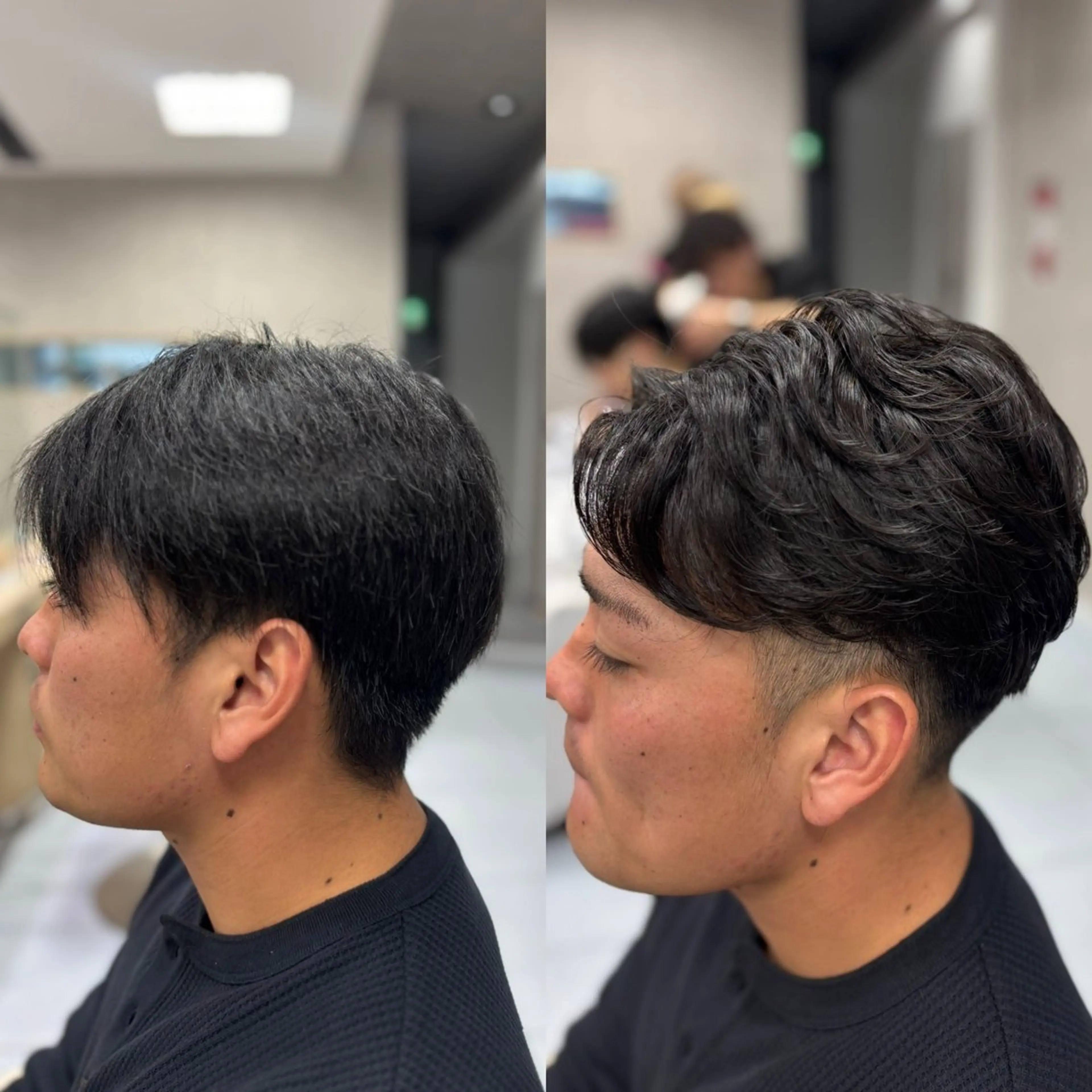 ショート パーマ メンズ カット パーマ メンズ特化韓国風 パーマスタイル/りんのヘアスタイル