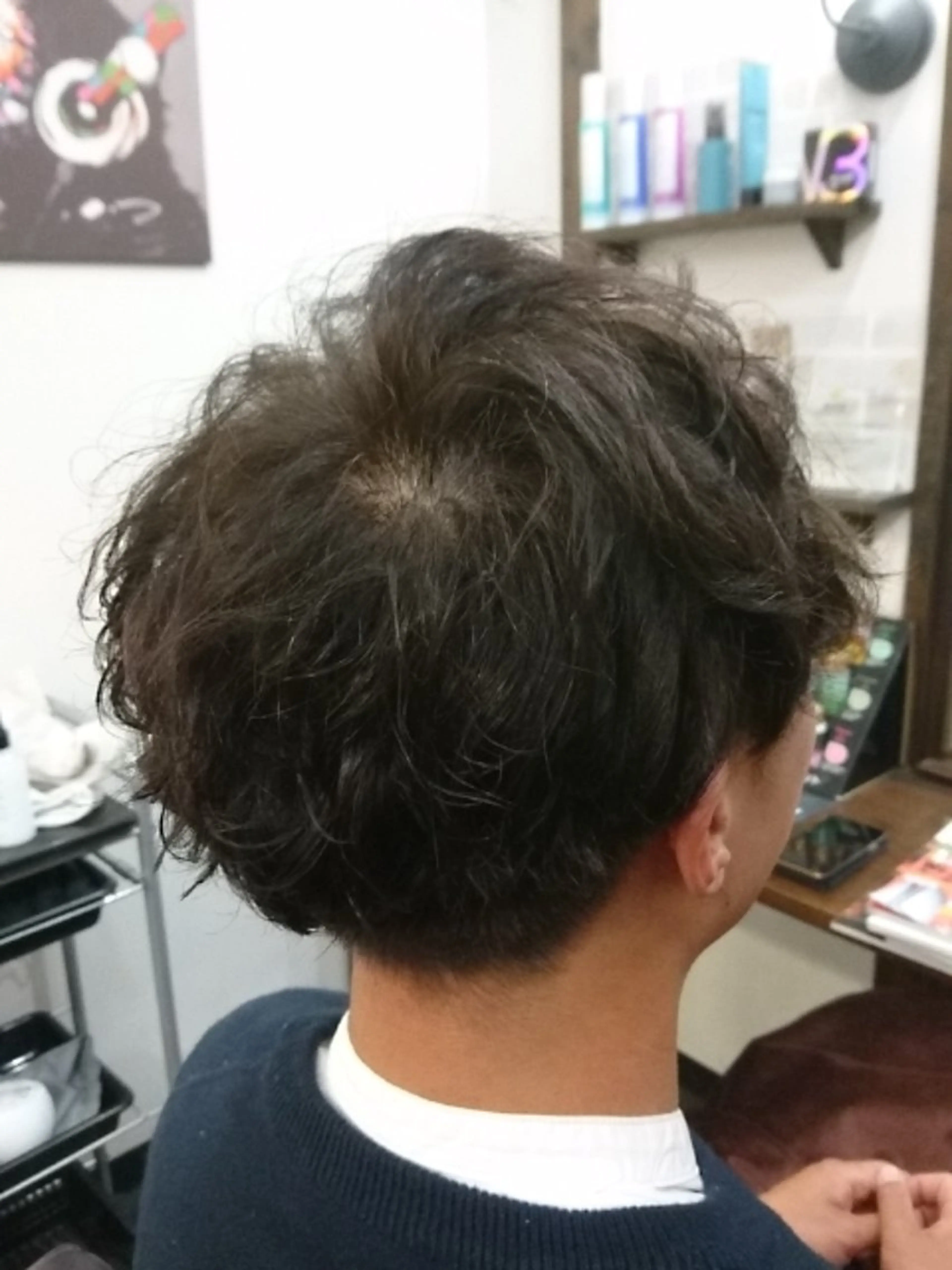ハードパーマでかっこよく(メンズ向き)の写真