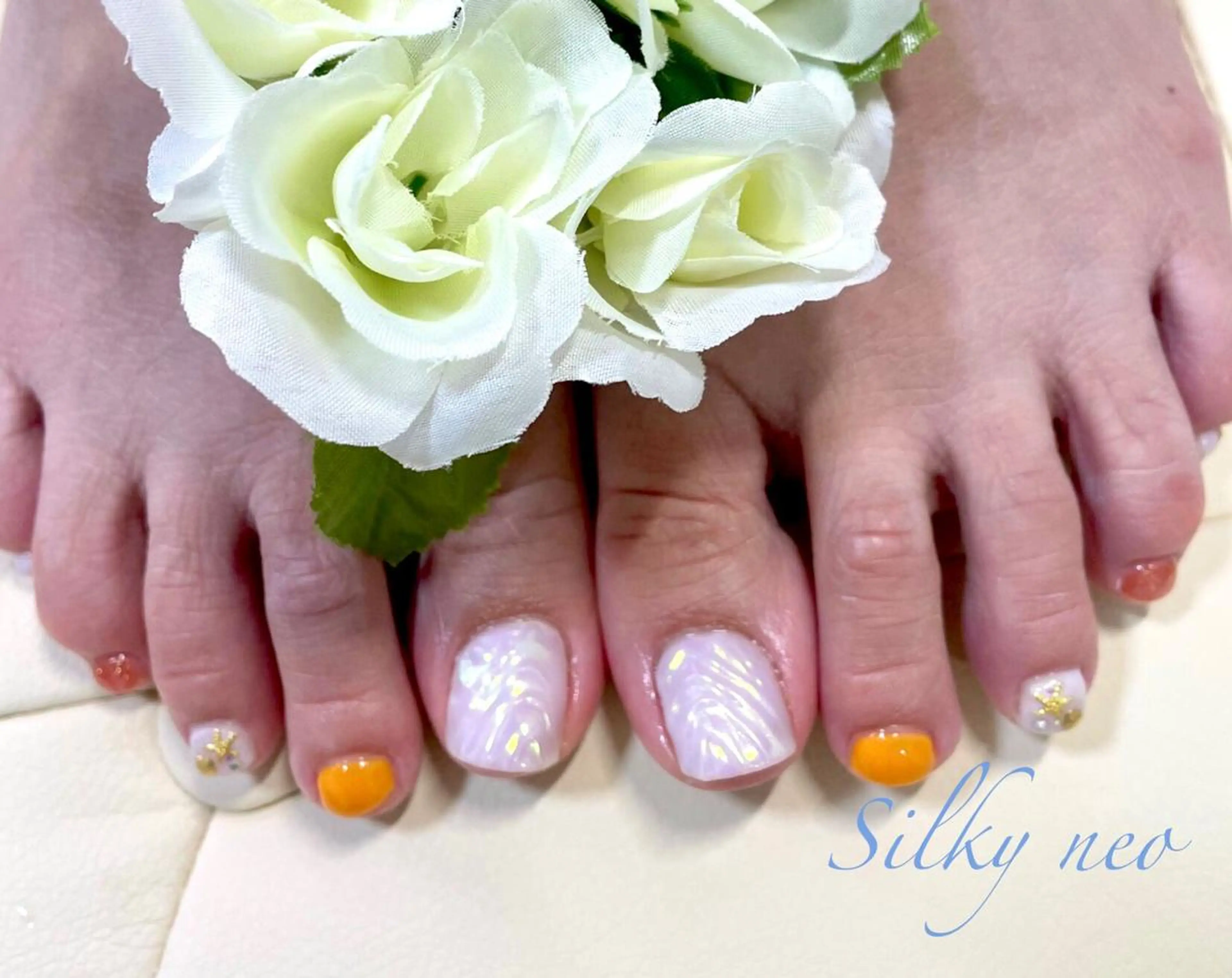ネイル フットネイル Silky_nail _soraのネイルデザイン