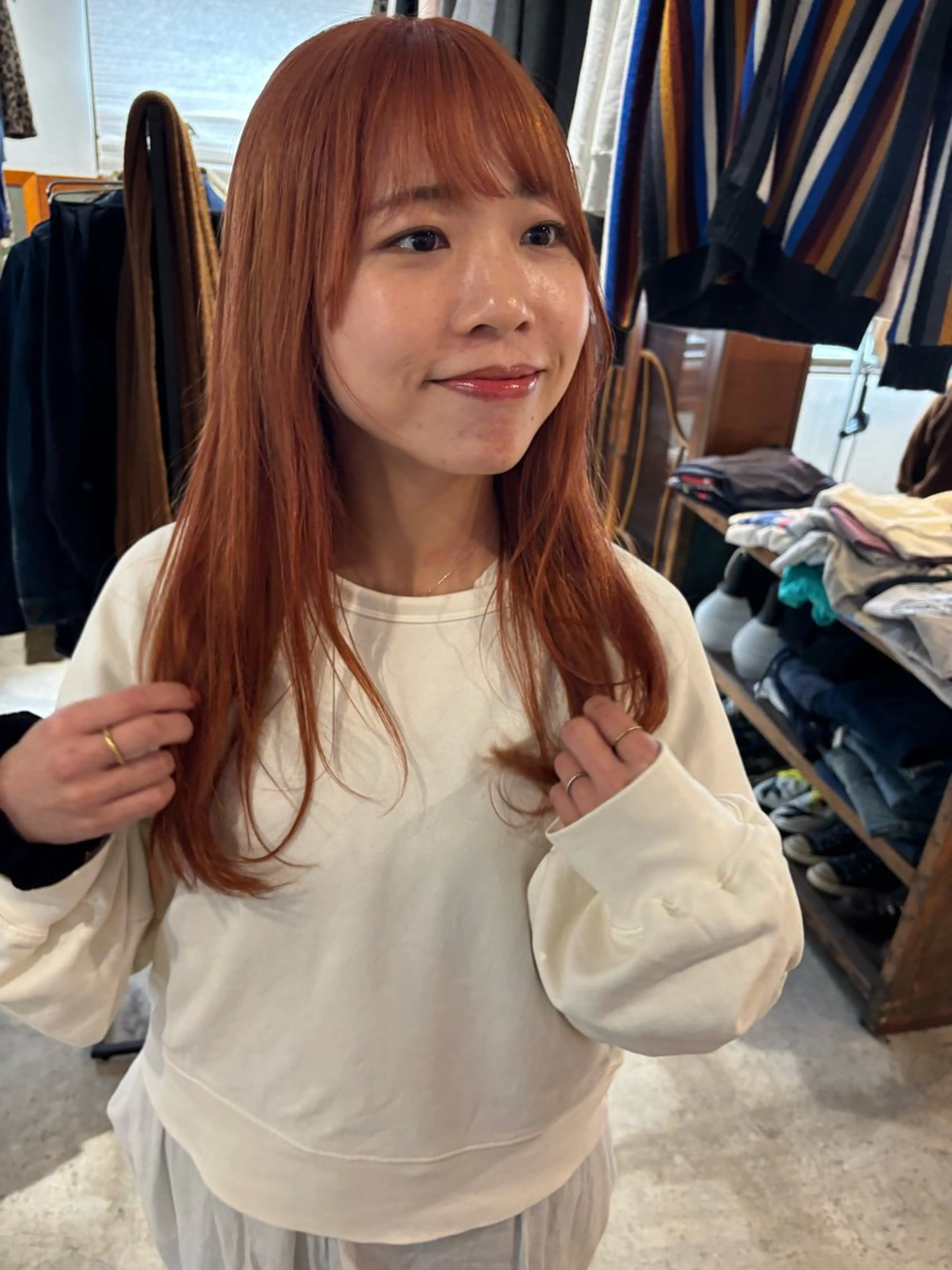 ロング カラー ヘアカラー トリートメント Hayashi Shioriのヘアスタイル