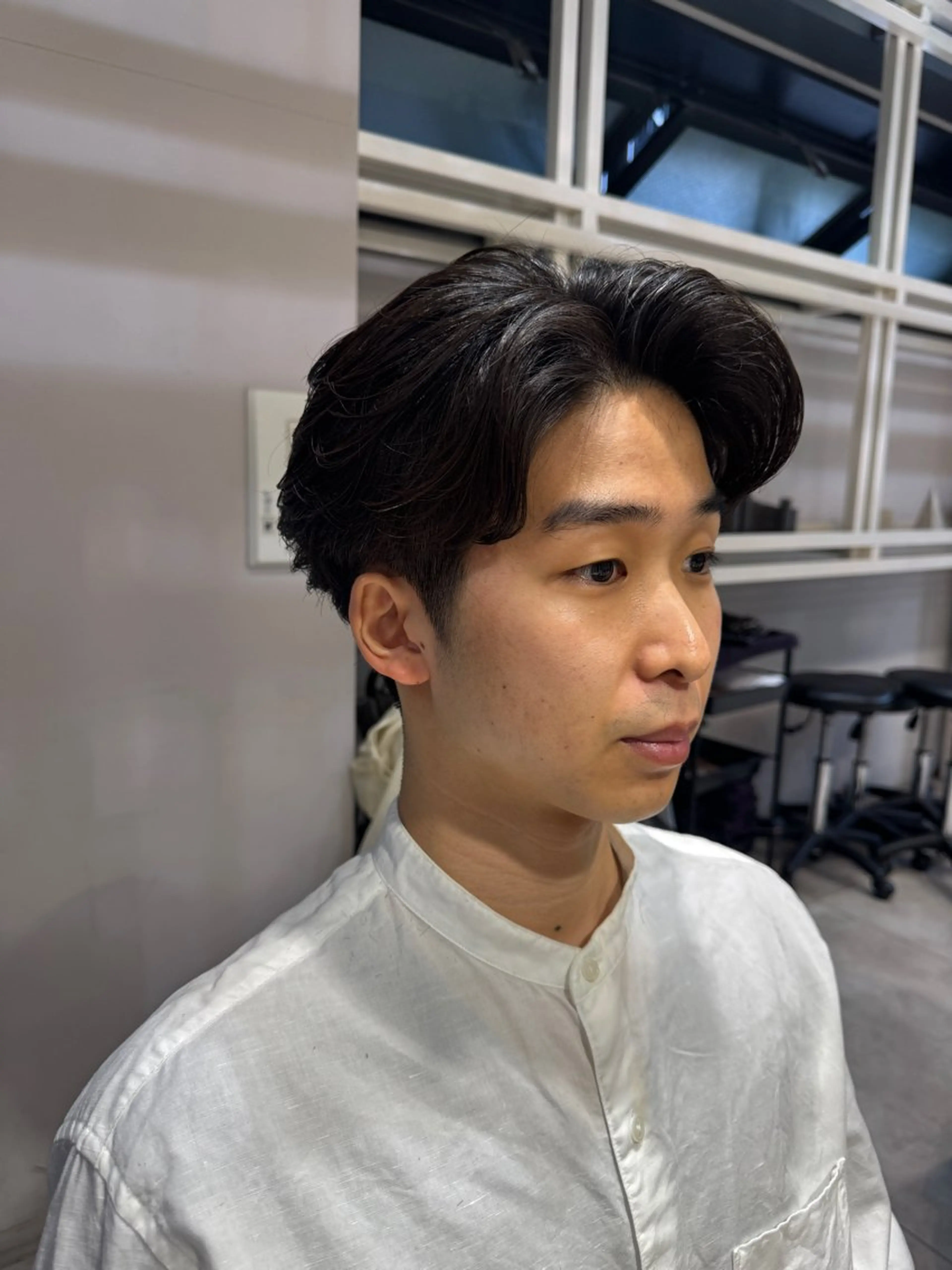 ミディアム パーマ メンズ ビジネス カット パーマ トリートメント Dxxxx III所属・女性目線の大人 メンズ*Ayakaのヘアスタイル