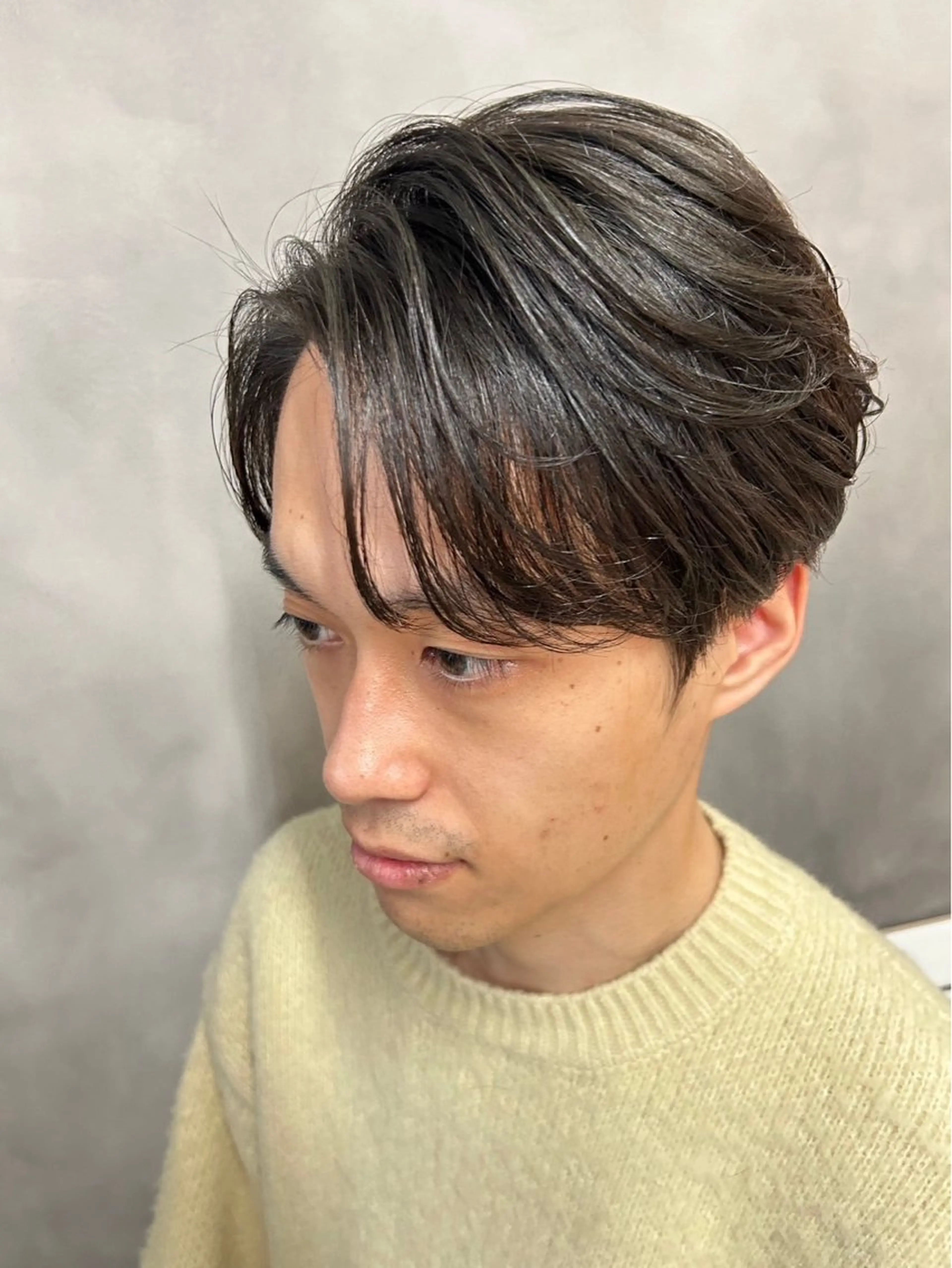 ミディアム メンズ カット カラーモデル募集中 🎨三ッ峰悠貴のヘアスタイル