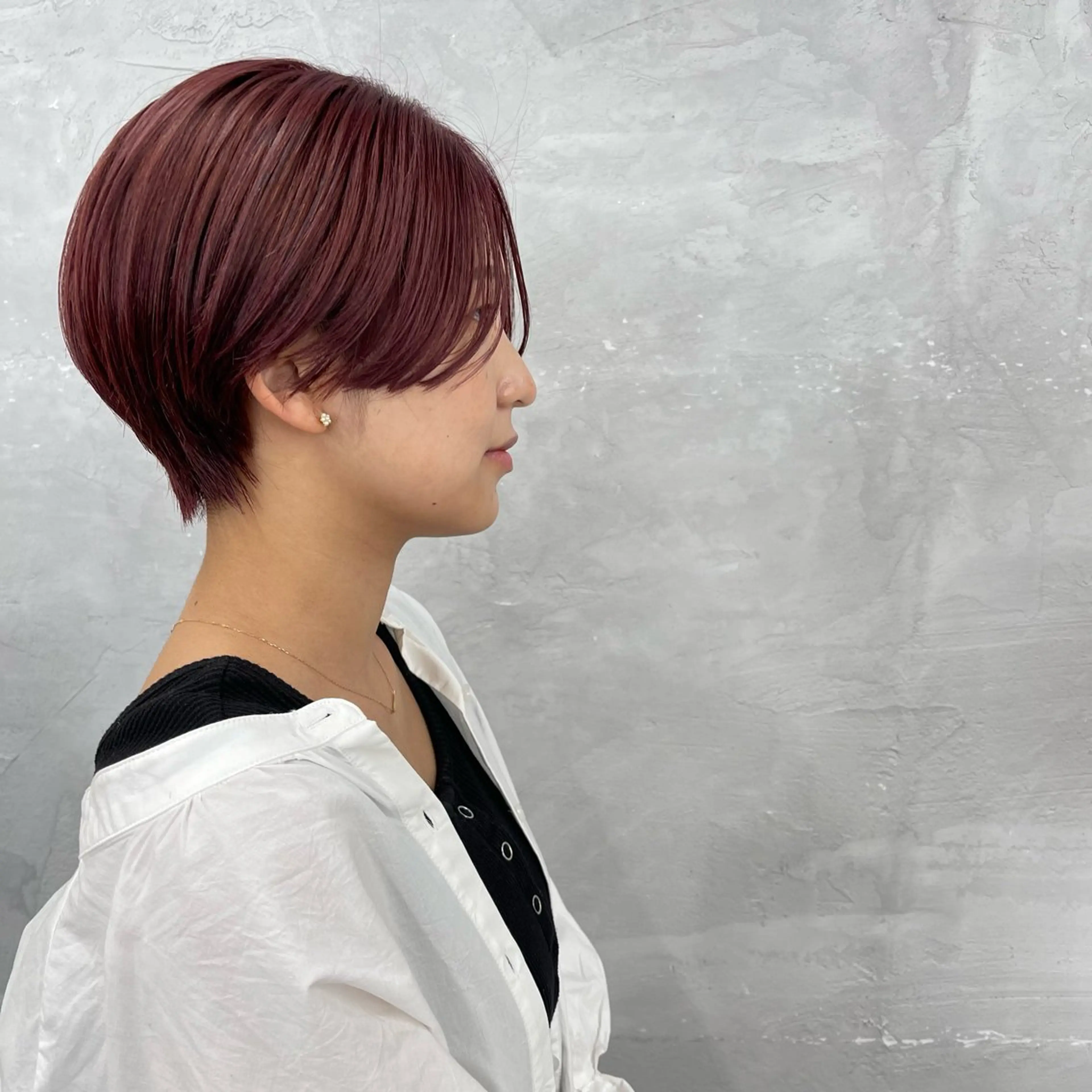 ショート カラー ハンサムショート ハイトーンカラー ピンクカラー ショートヘア カット ヘアカラー トリートメント 田畑 智規のヘアスタイル