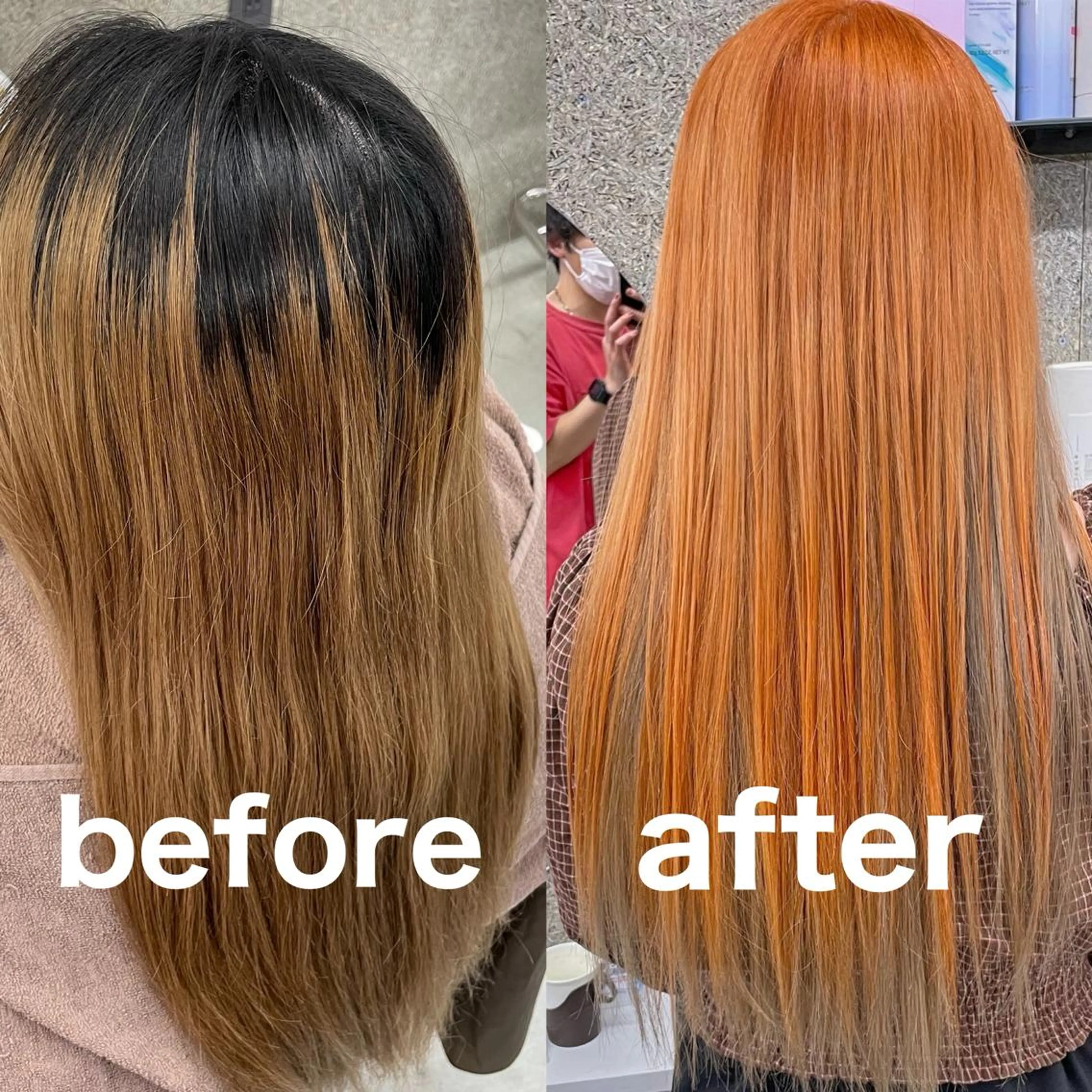 セミロング カラー Lull (シェアサロンReco VIProom)所属・Lull1人美容室 バレイヤージュのヘアスタイル