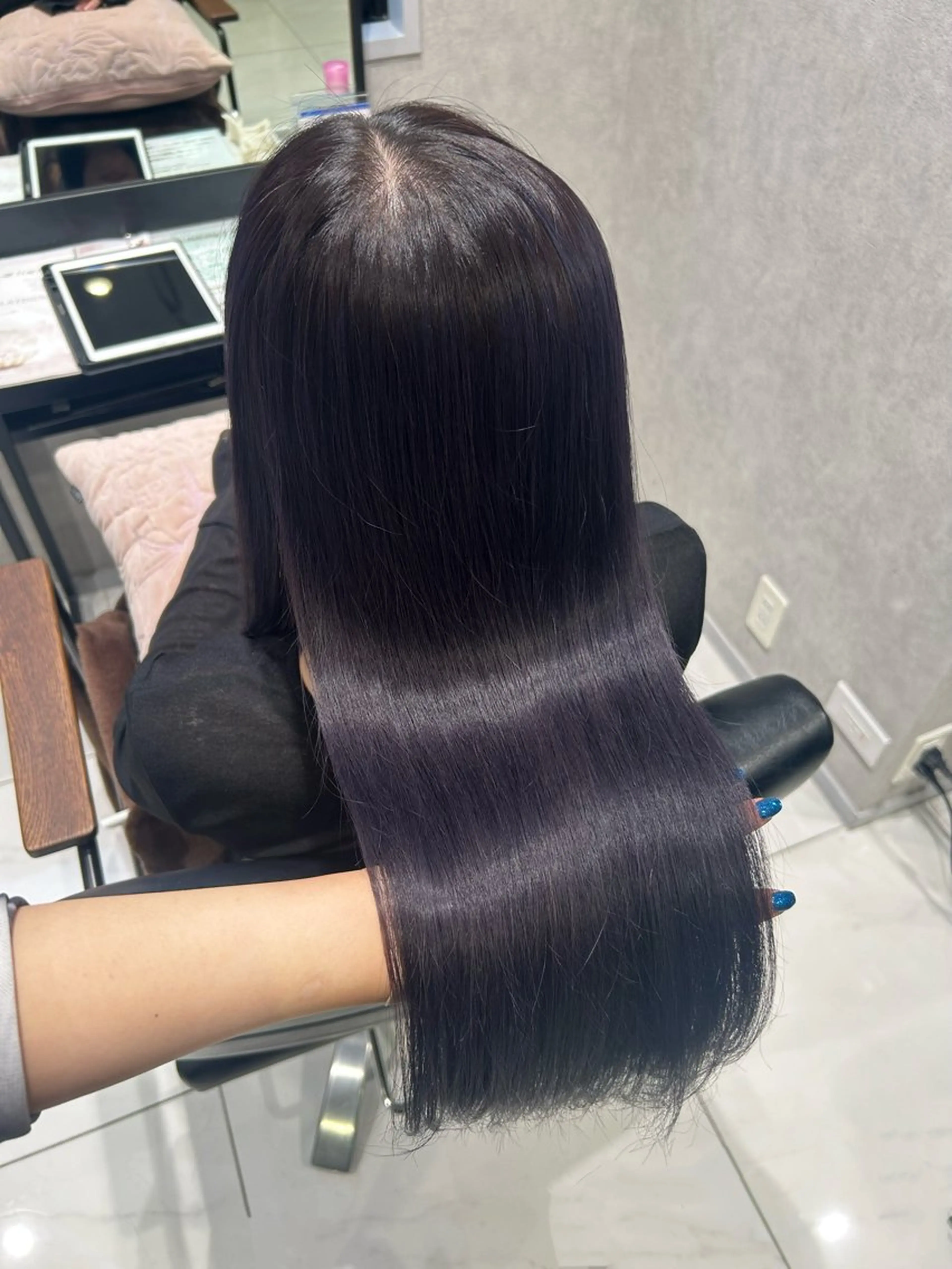 ロング 縮毛矯正 ﾊﾙｶ🎀縮毛矯正 💎韓国風マツエクのヘアスタイル
