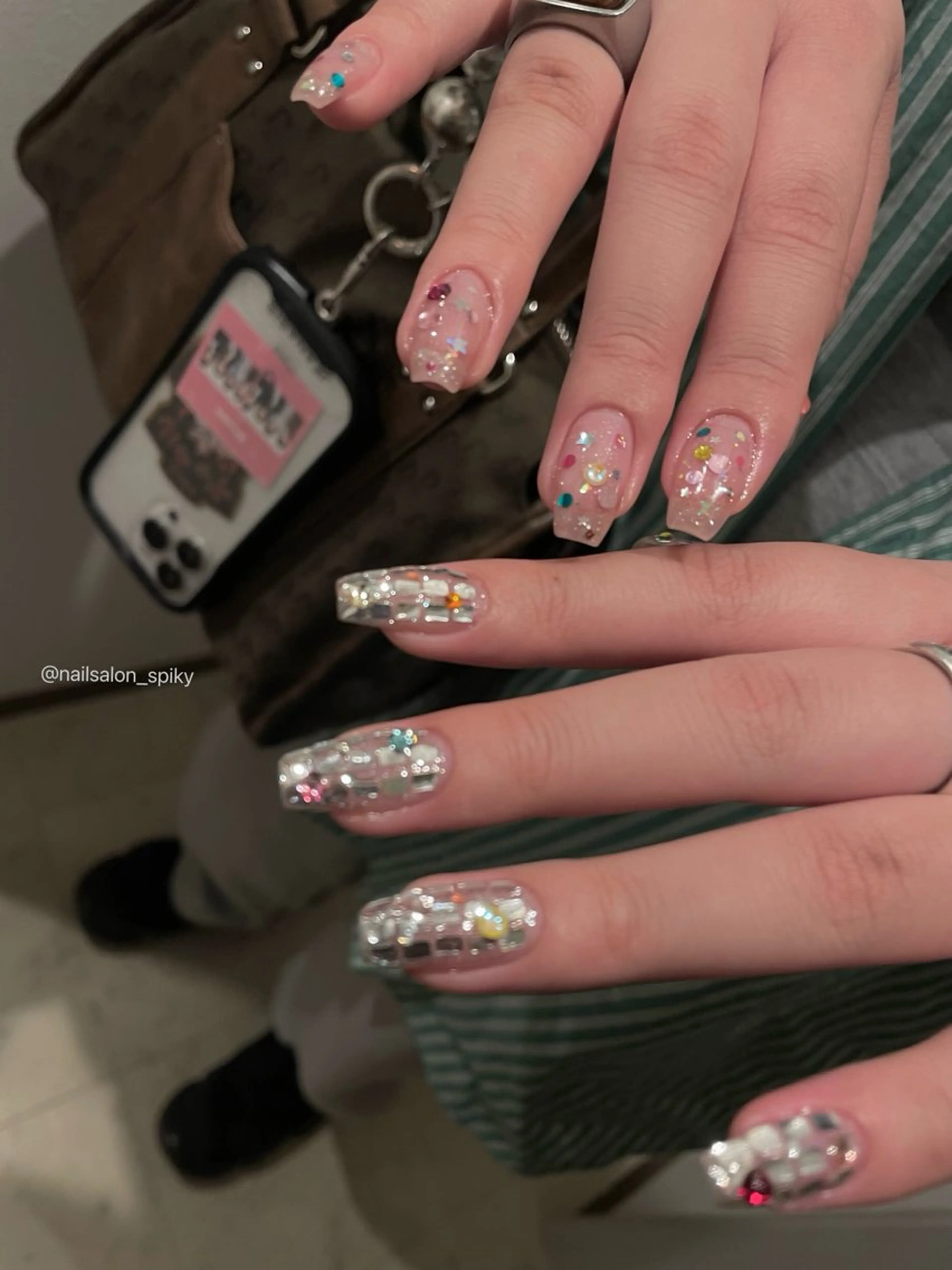 ネイル ハンドネイル Spiky とうげ ふうかのネイルデザイン