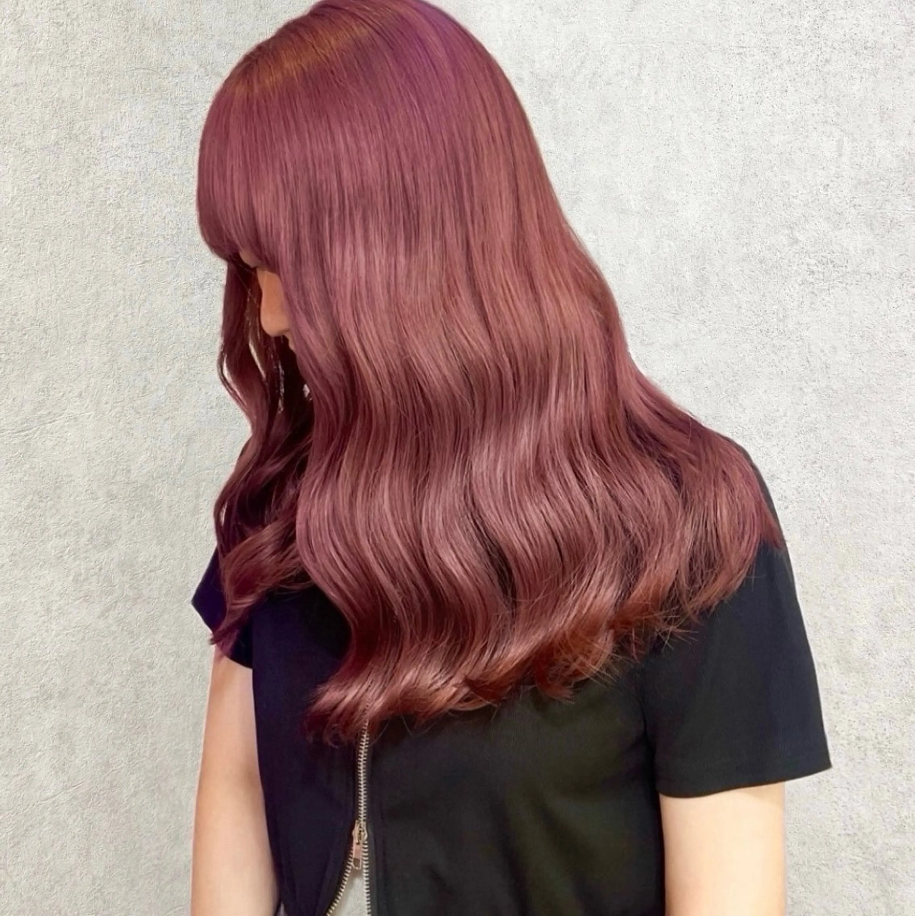 セミロング カラー ベージュカラー ピンクカラー ピンクベージュ 髪質改善 カット ヘアカラー 暖色/ミルクティー /レイヤー/マリア♡のヘアスタイル