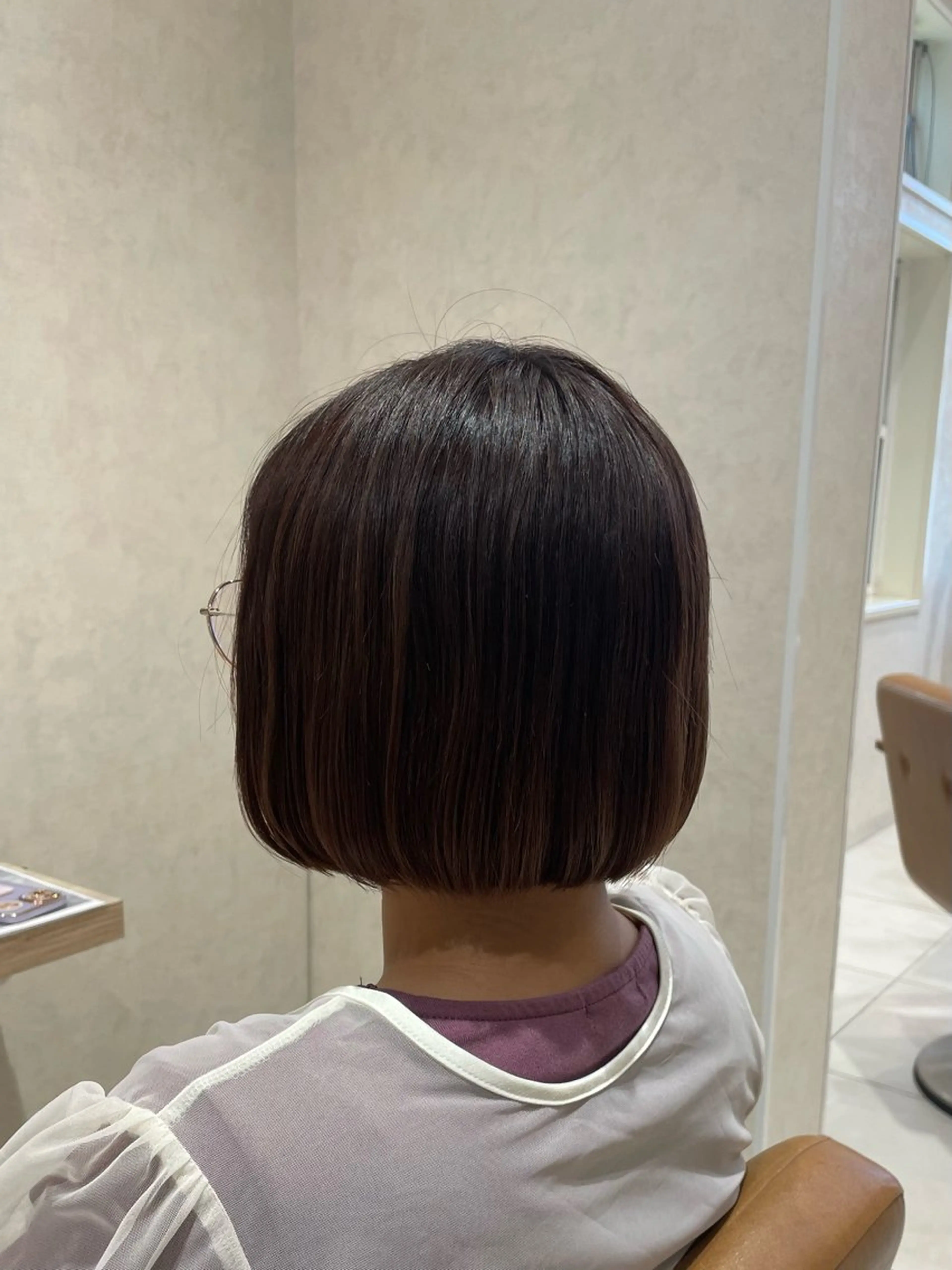 ショート カラー ラベンダーカラー ボブ 海老名で韓国風 HANA🌷のヘアスタイル