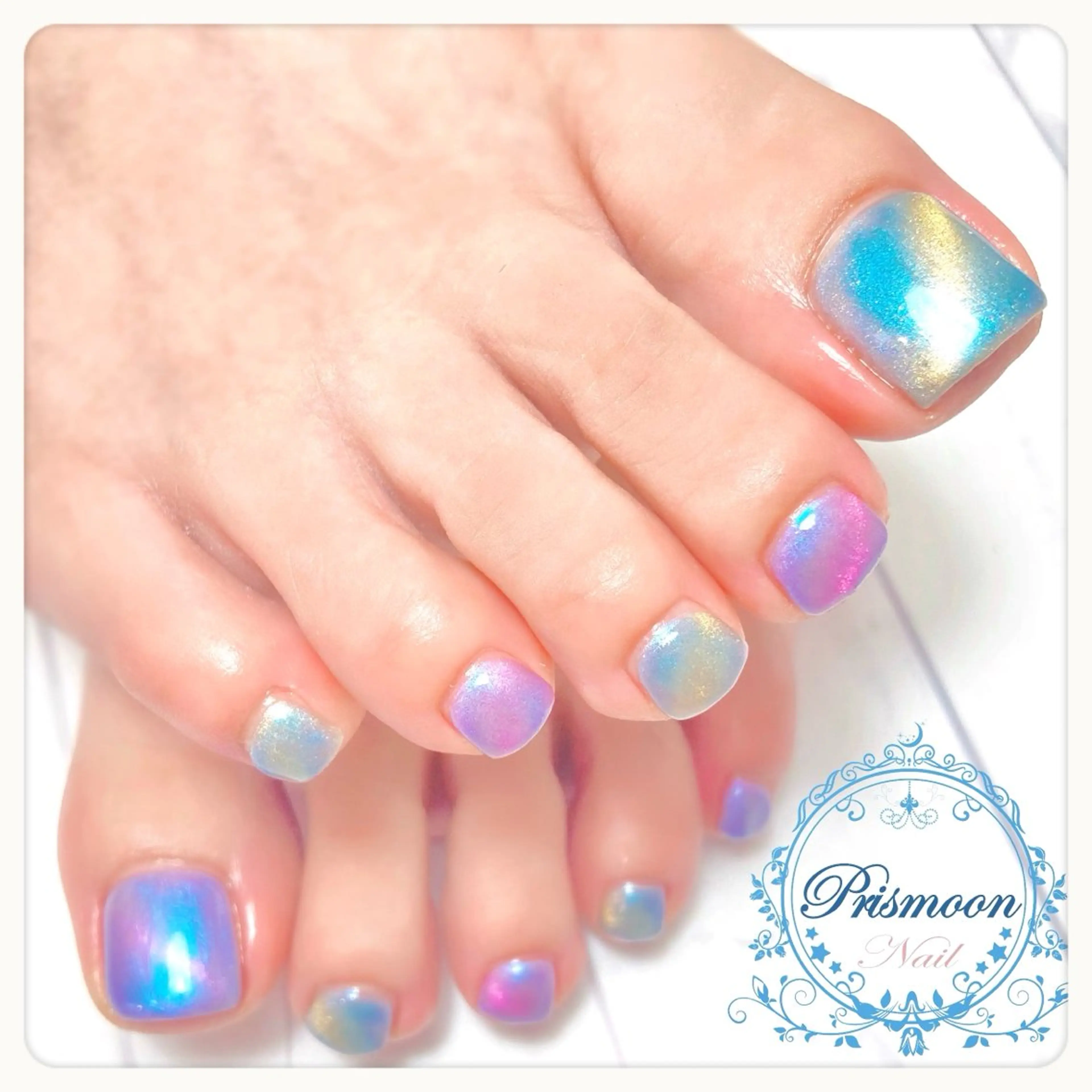ネイル フットネイル マグネットネイル フットネイル Prismoon  Nail所属・Prismoon Nailのネイルデザイン
