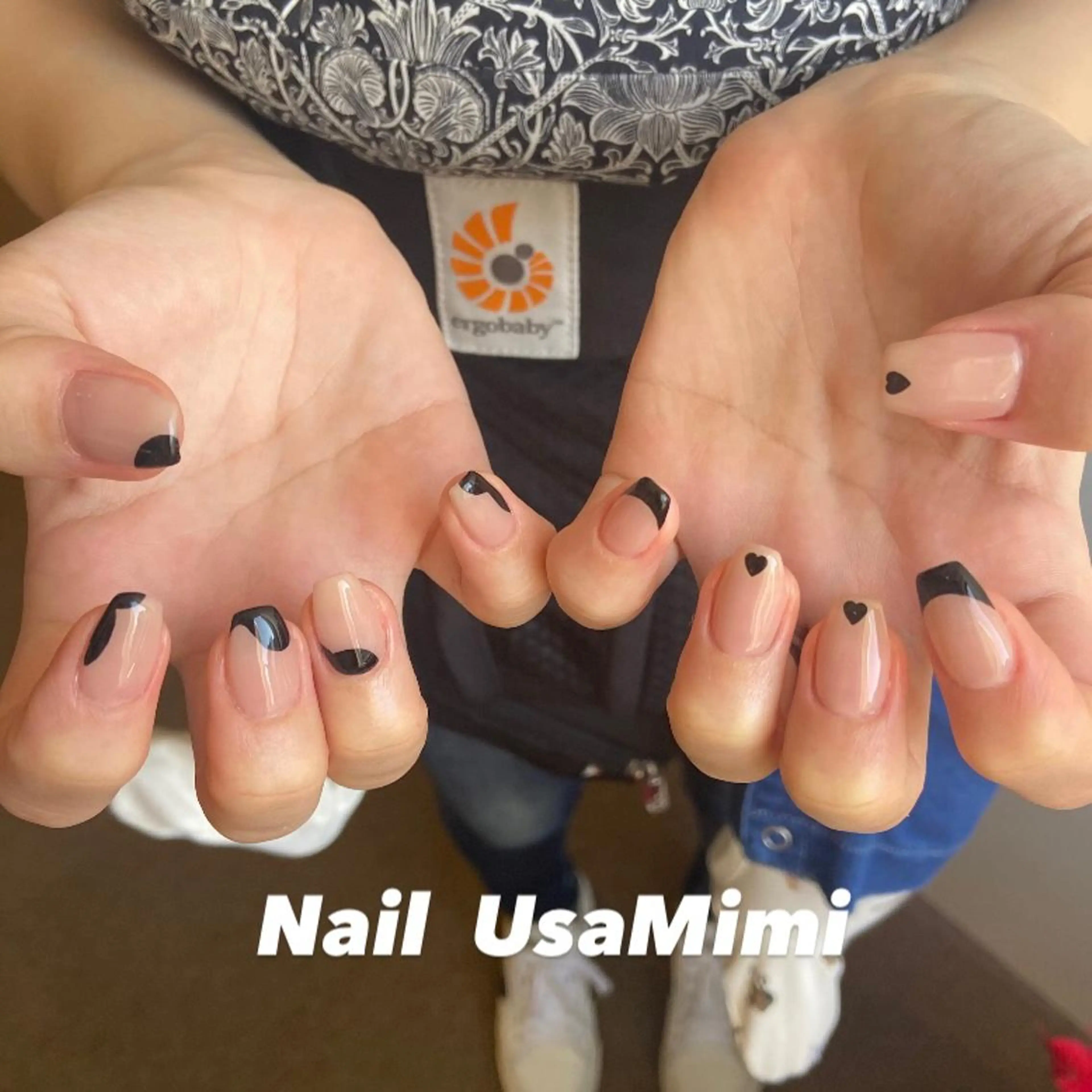 ネイル クリアネイル フットネイル ジェルネイル マグネットネイル 持ち込み 本町ネイルNail UsaMimiのネイルデザイン