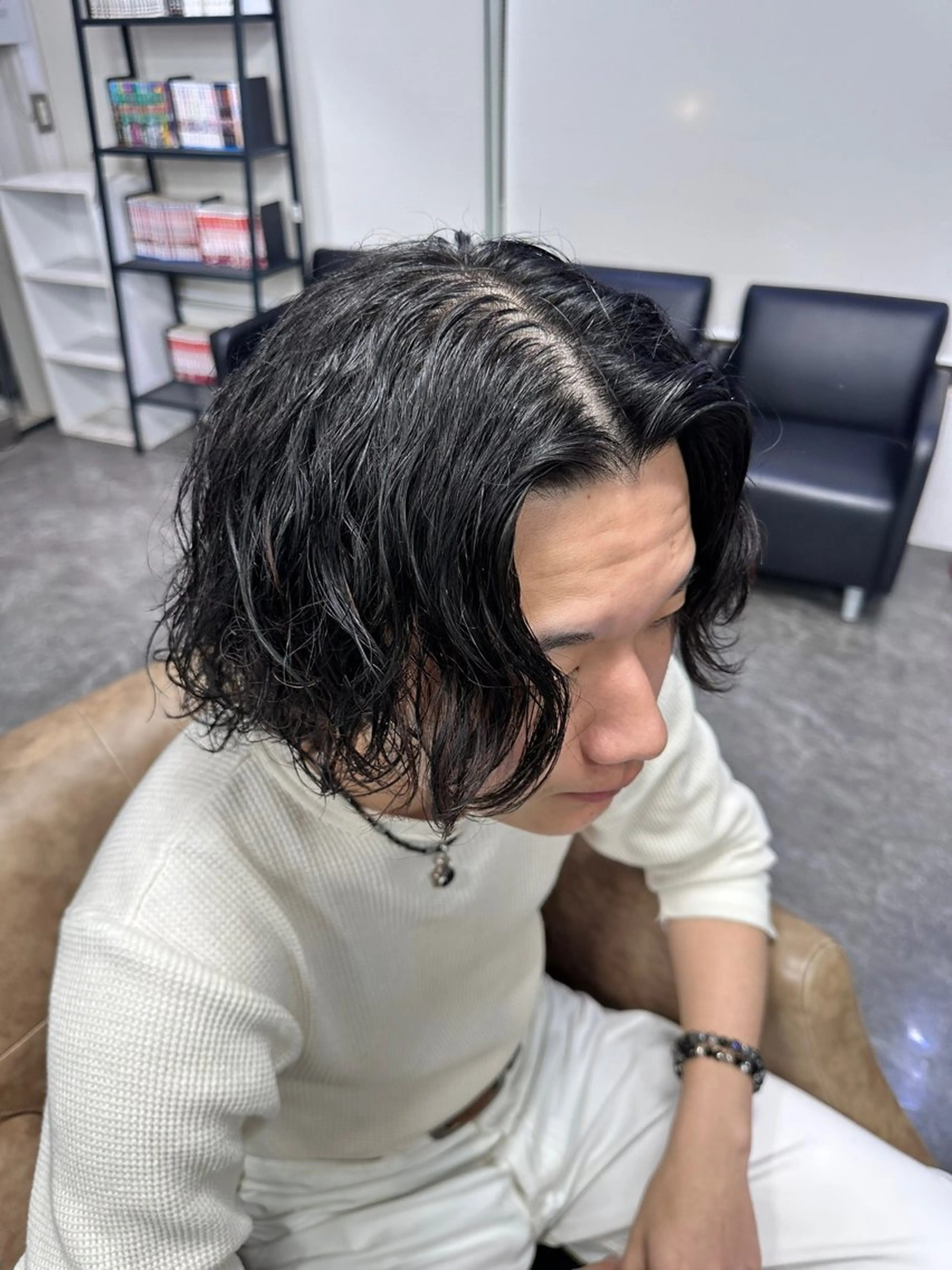 パーマ メンズ メンズパーマ カット パーマ KING of hair by NOISM所属・梅田/メンズカット/ パーマ/秋本 大智のヘアスタイル