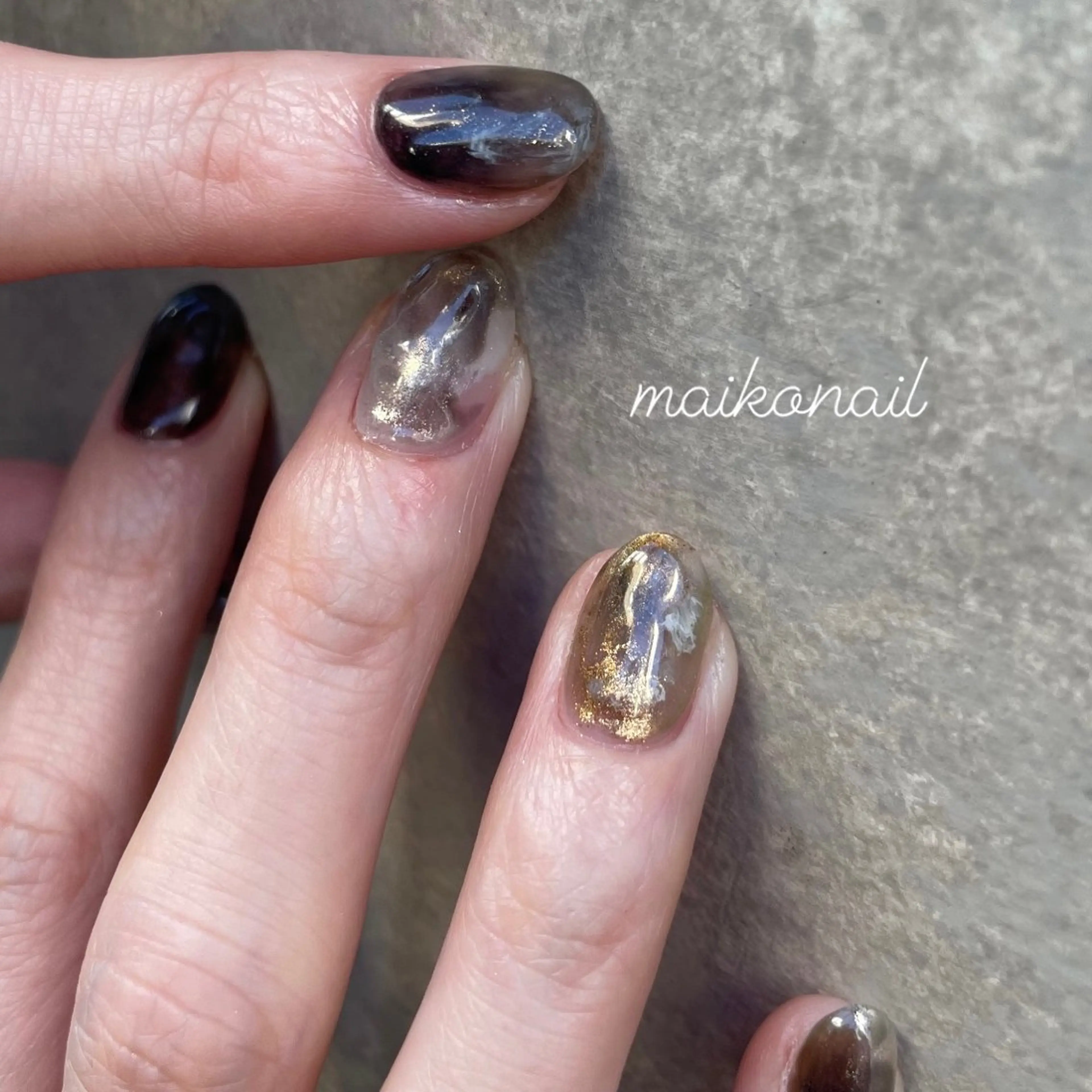 ネイル ハンドネイル 【淡色color/ nail】maikoのネイルデザイン