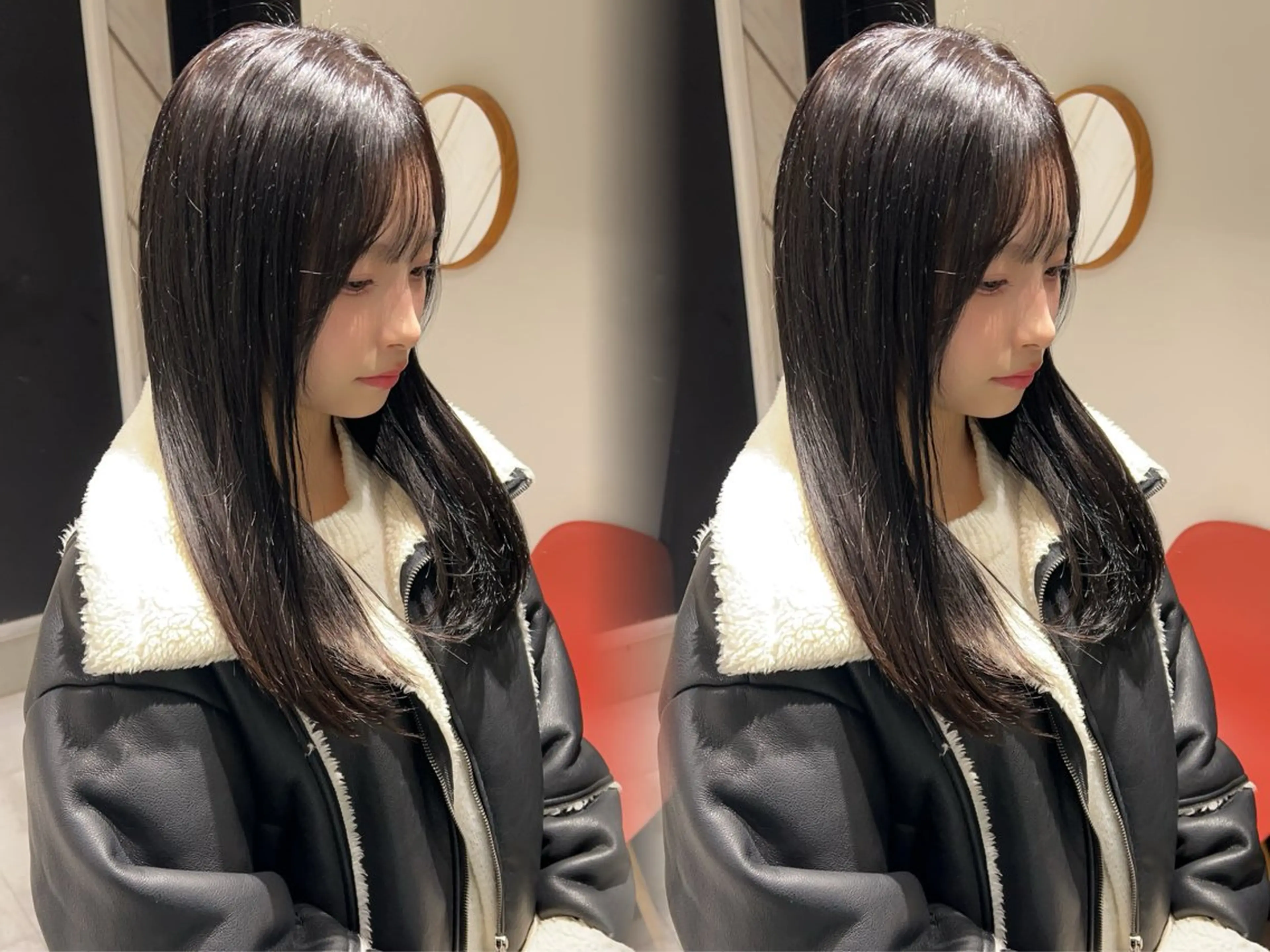 セミロング カラー 透明感カラー グレージュ ヘアカラー ayaka🫧 中明度カラーのヘアスタイル