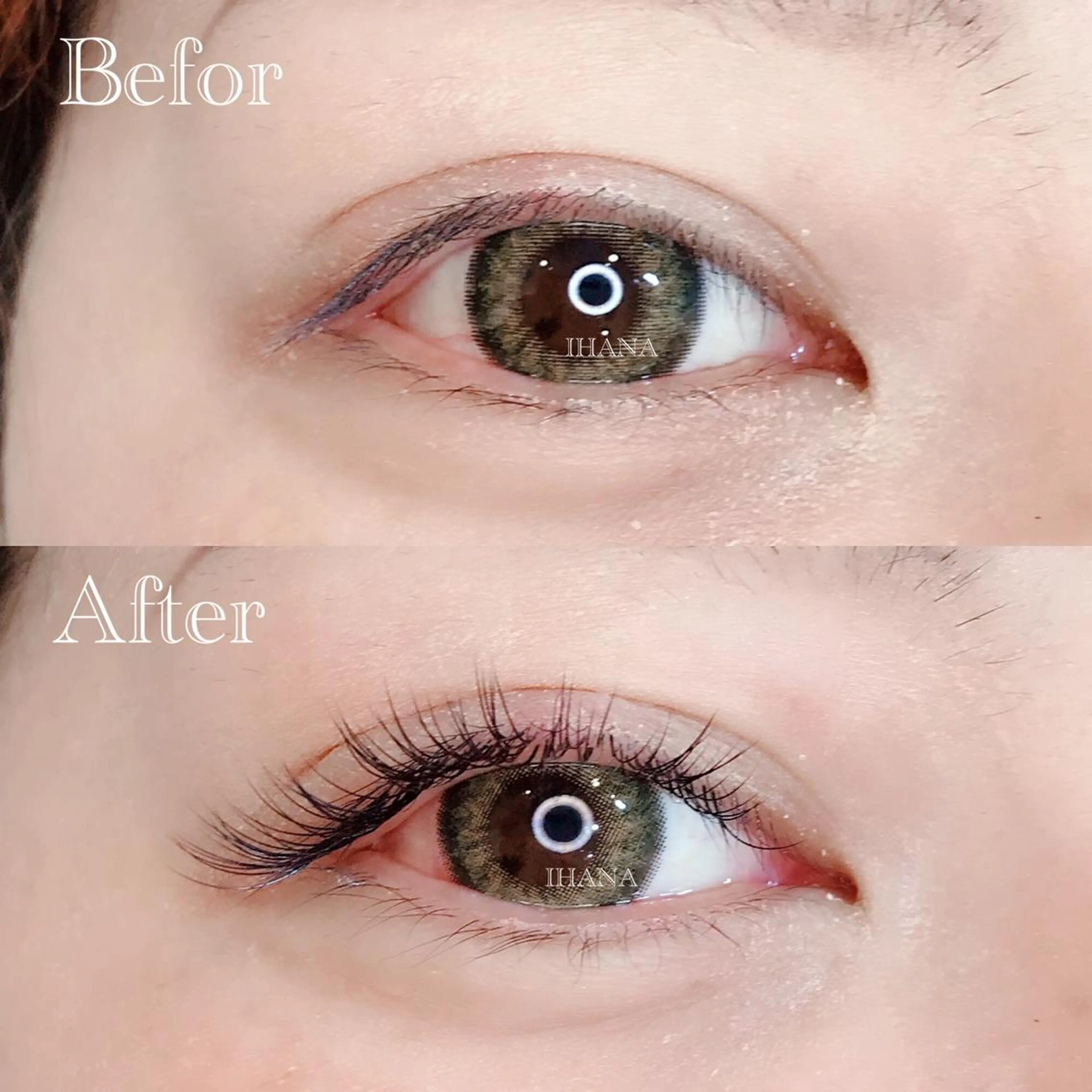 マツエク・マツパ Cカール 目尻長め マツエク IHANA ❁ イハナのマツエク・マツパデザイン