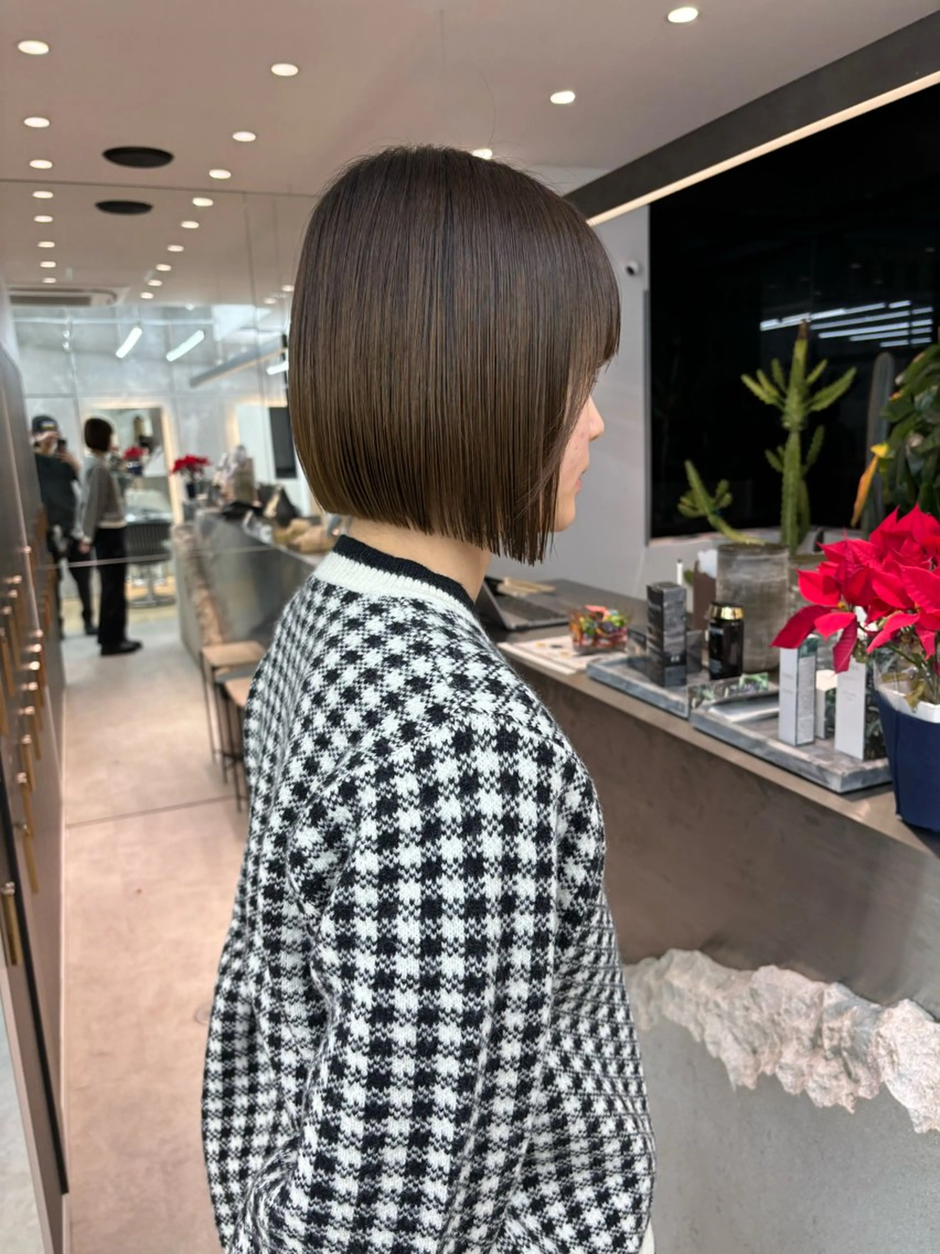 ミディアム カット ヘアカラー トリートメント 縮毛矯正/韓国ヘア /ブリーチ/柴山のヘアスタイル