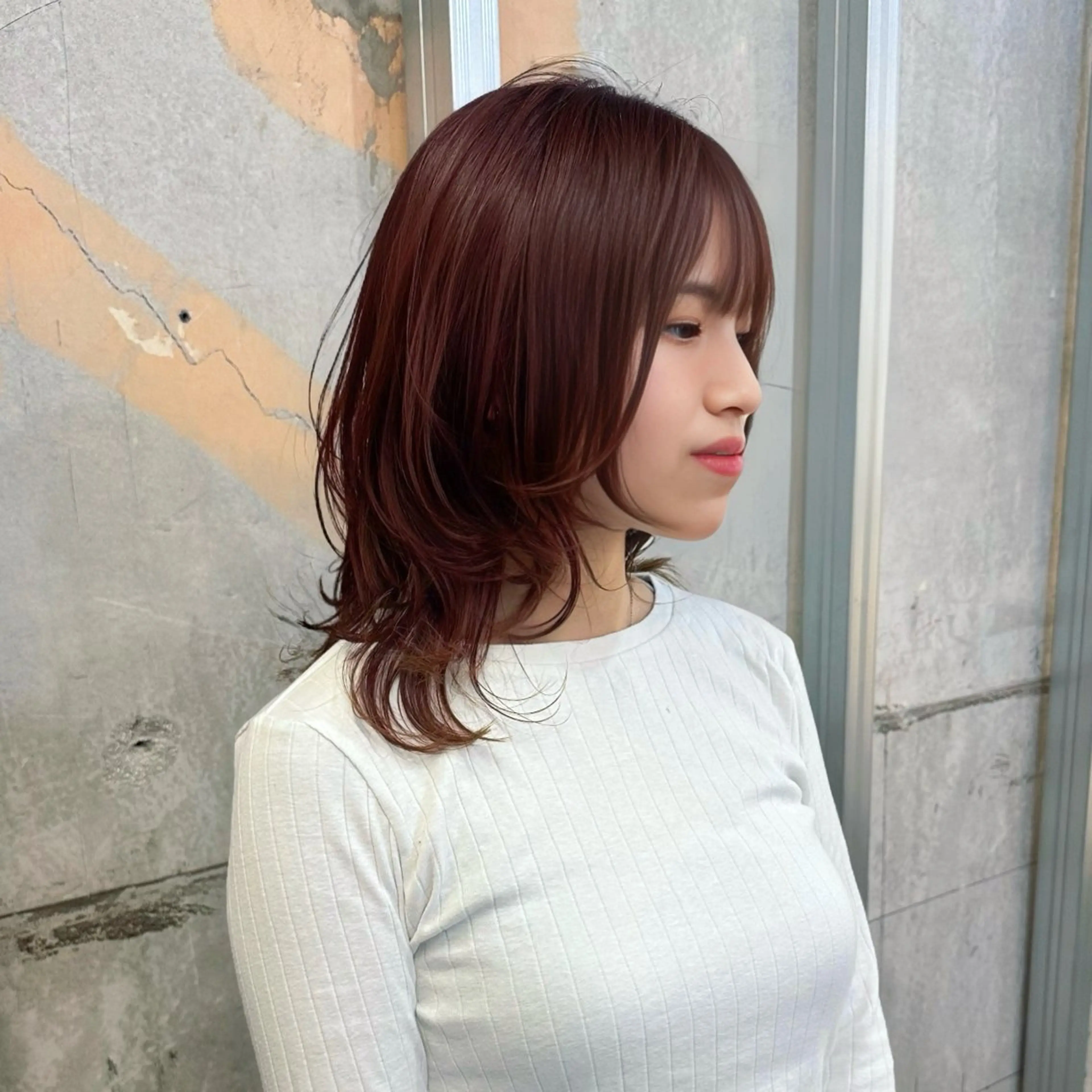 ミディアム カラー 🍃ユウミ/大阪 梅田/ナチュラル🍃のヘアスタイル