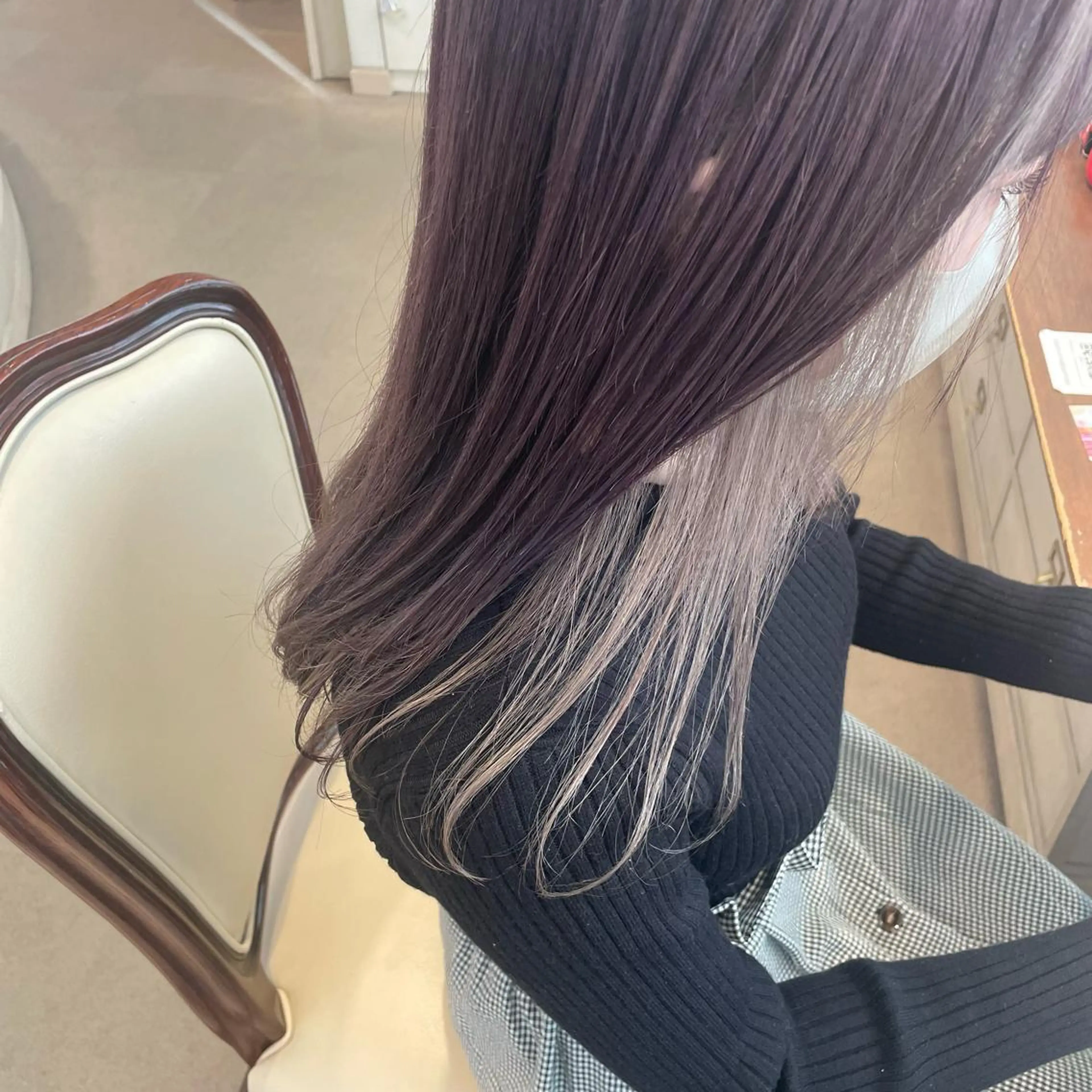 セミロング カラー ヘアカラー トリートメント 🍪ﾖｼｲﾊﾙﾈ🍪 ﾗﾍﾞﾝﾀﾞｰｶﾗｰのヘアスタイル