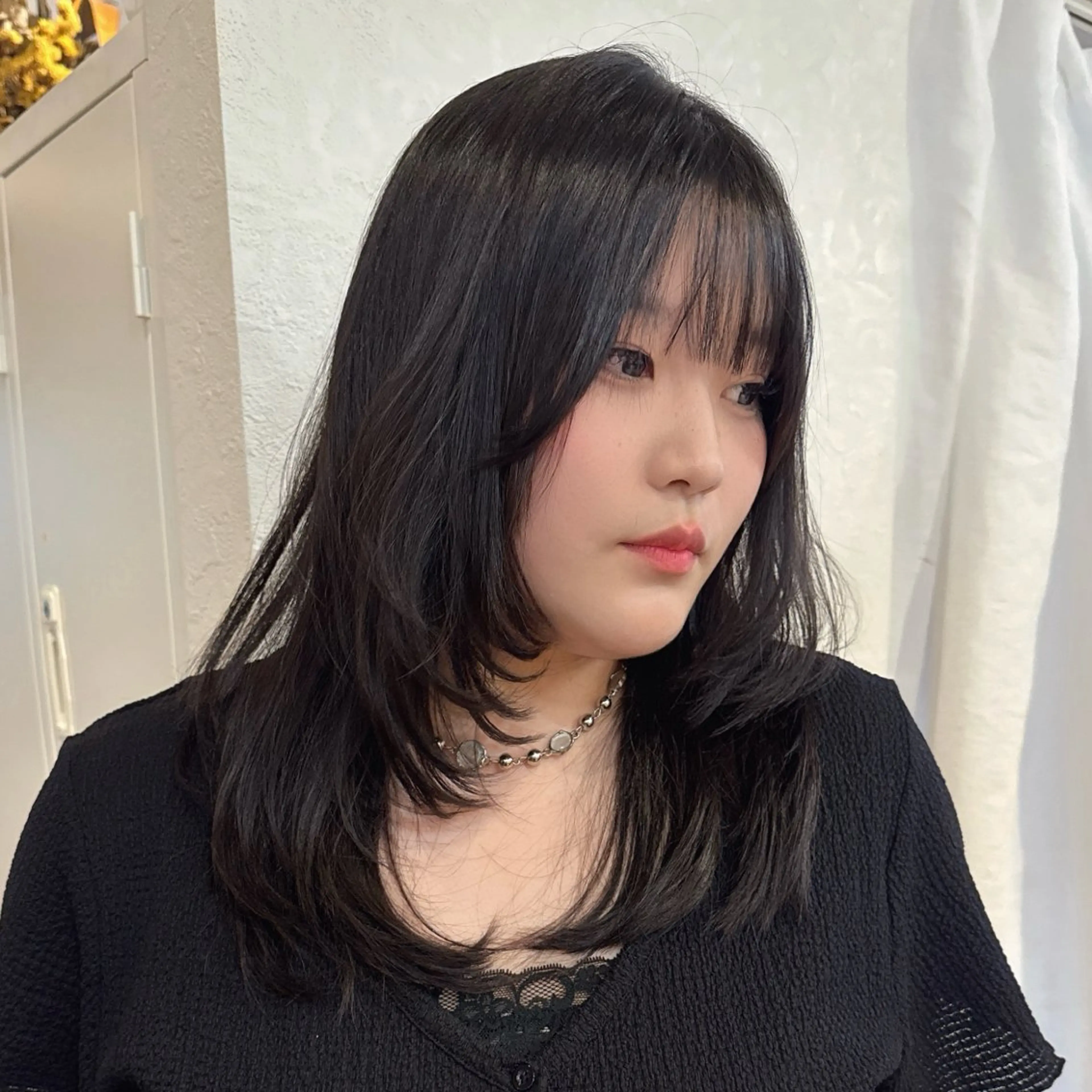 セミロング カット ヘアカラー トリートメント nana / riTo /レイヤーのヘアスタイル