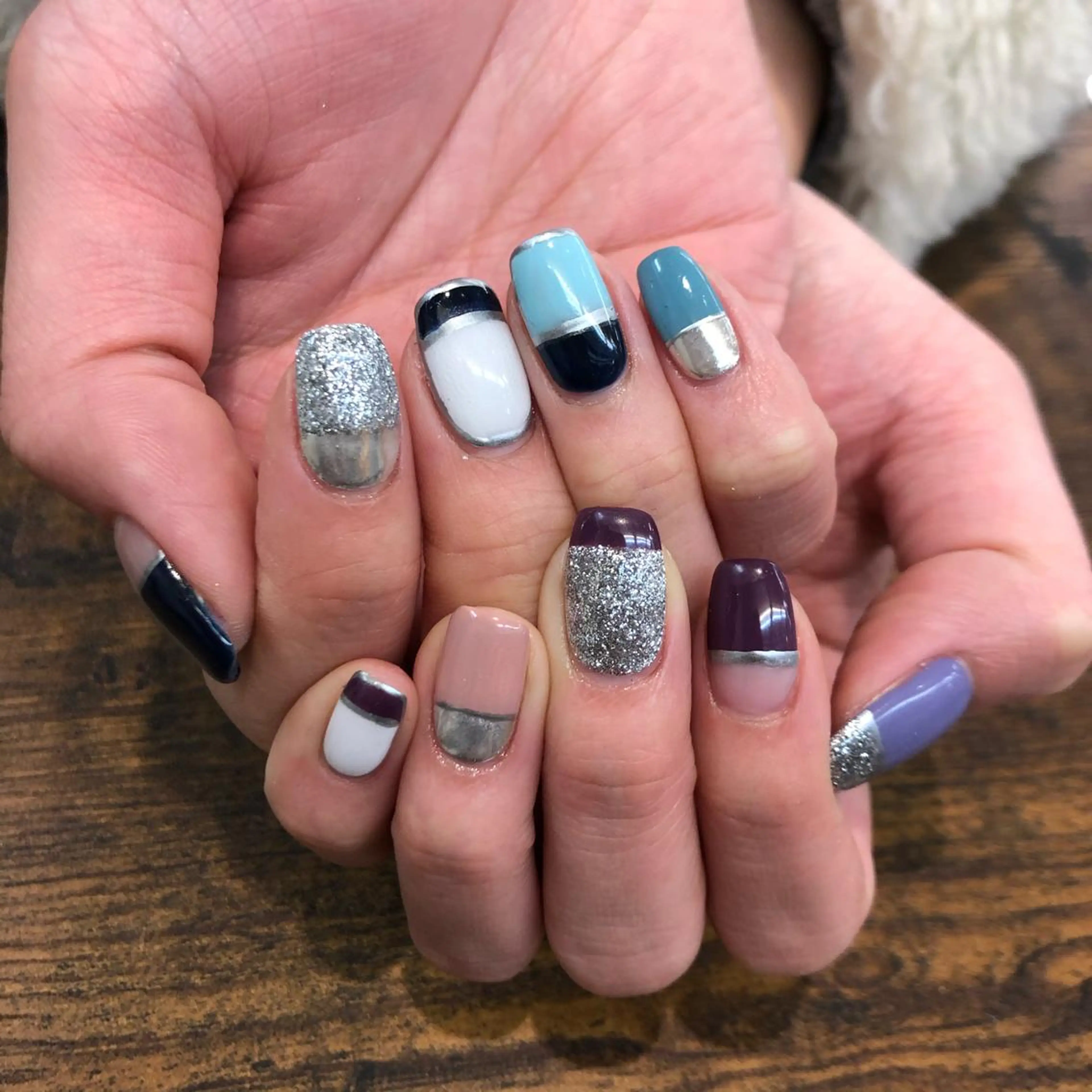 ネイル ミラーネイル ueki junのネイルデザイン