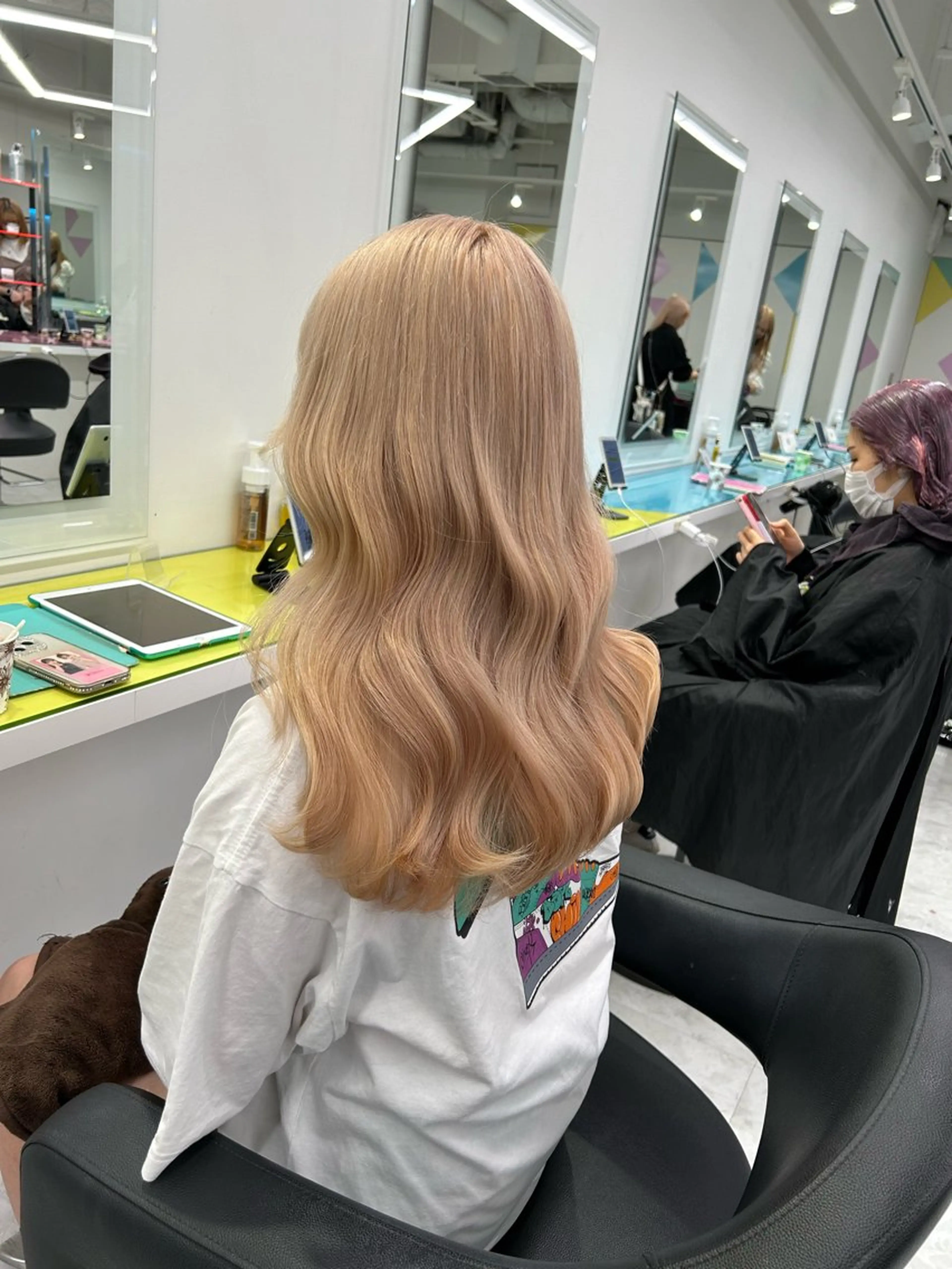 カラー トレンドモテカラー 🩷色落ちまで可愛くのヘアスタイル