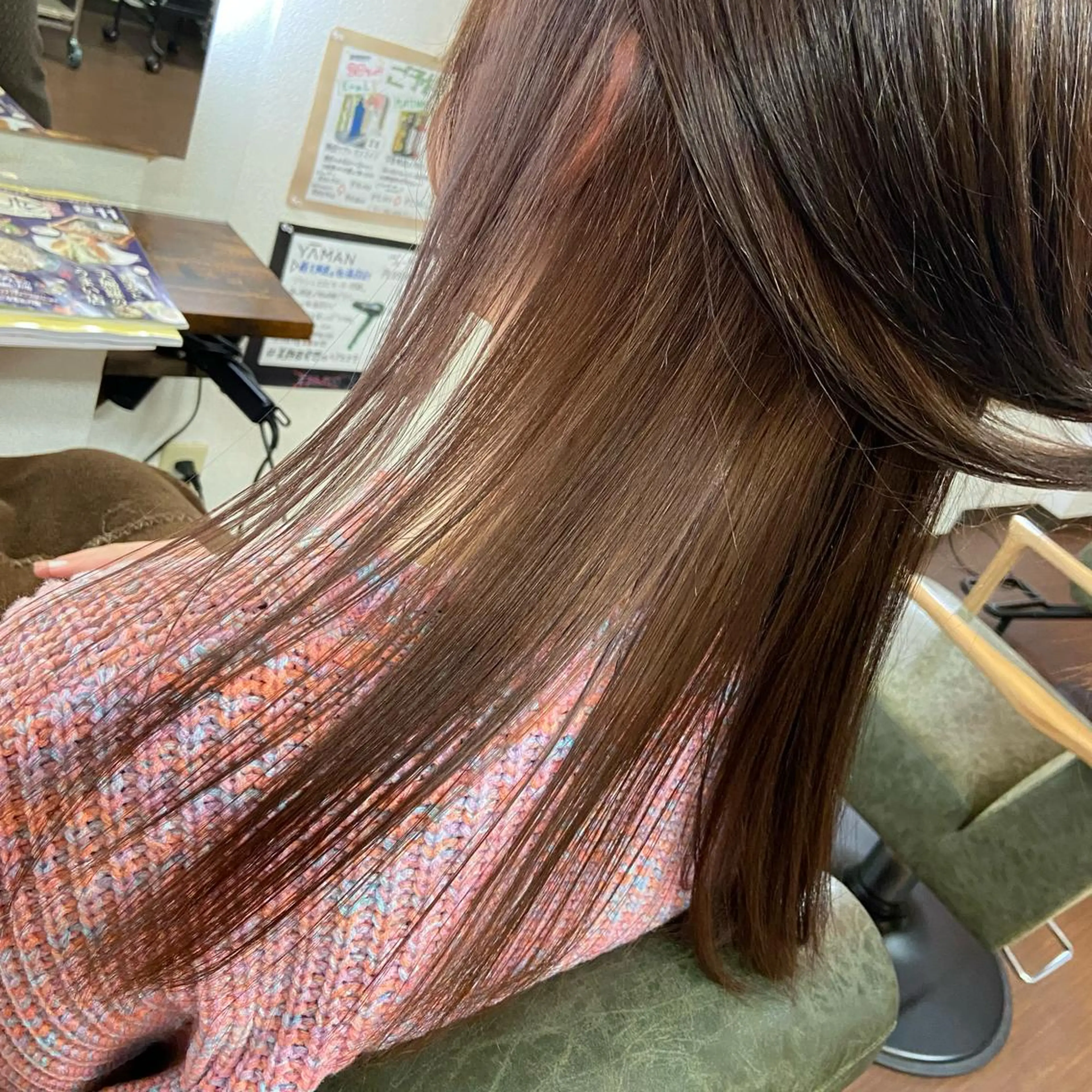 ロング カラー 透明感カラー グレージュ インナーカラー ヘアカラー Glanzhair 🫧‪菊池柊真🫧のヘアスタイル