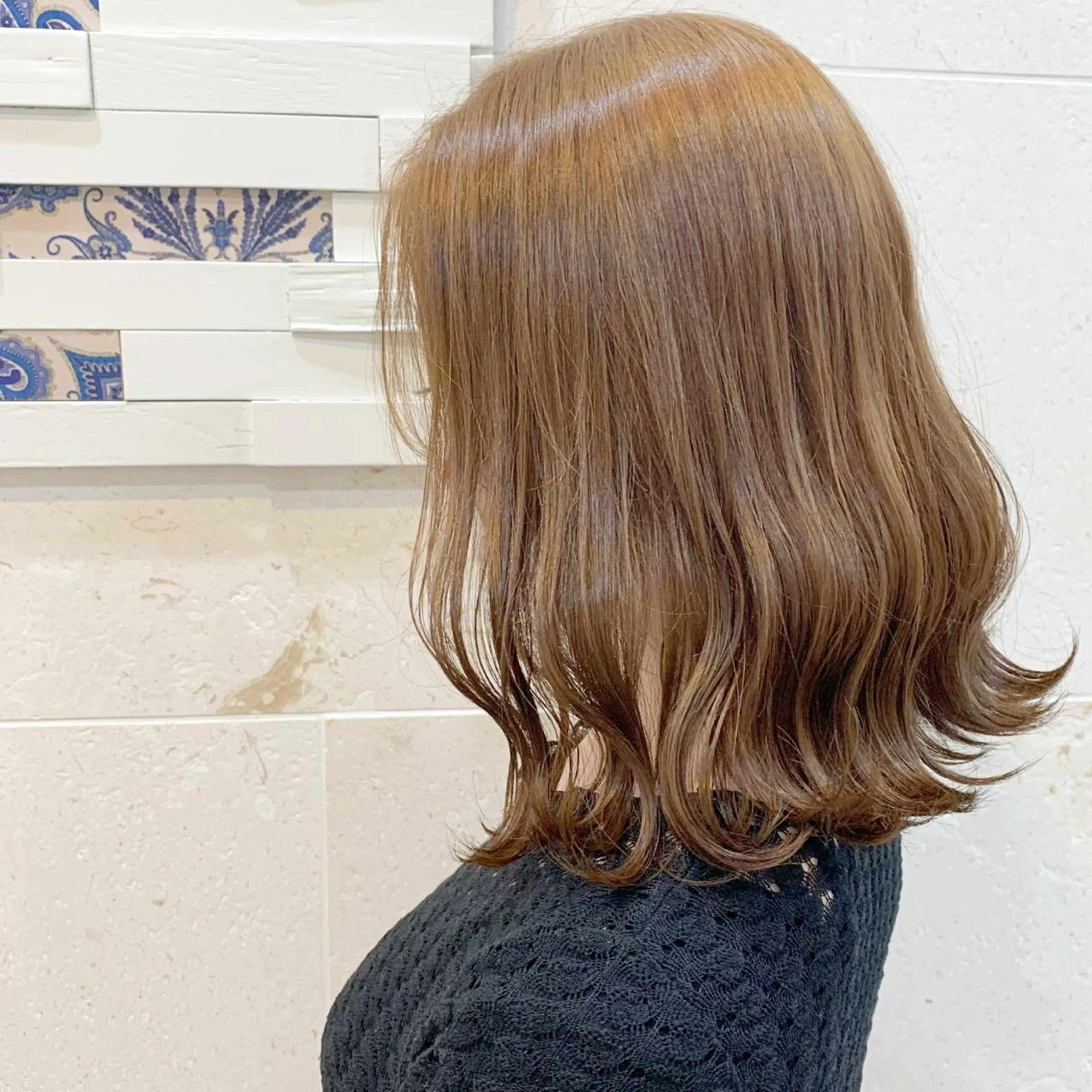 ミディアム カット ヘアカラー トリートメント 💘カラー人気Ｎｏ. １💘SAYAのヘアスタイル
