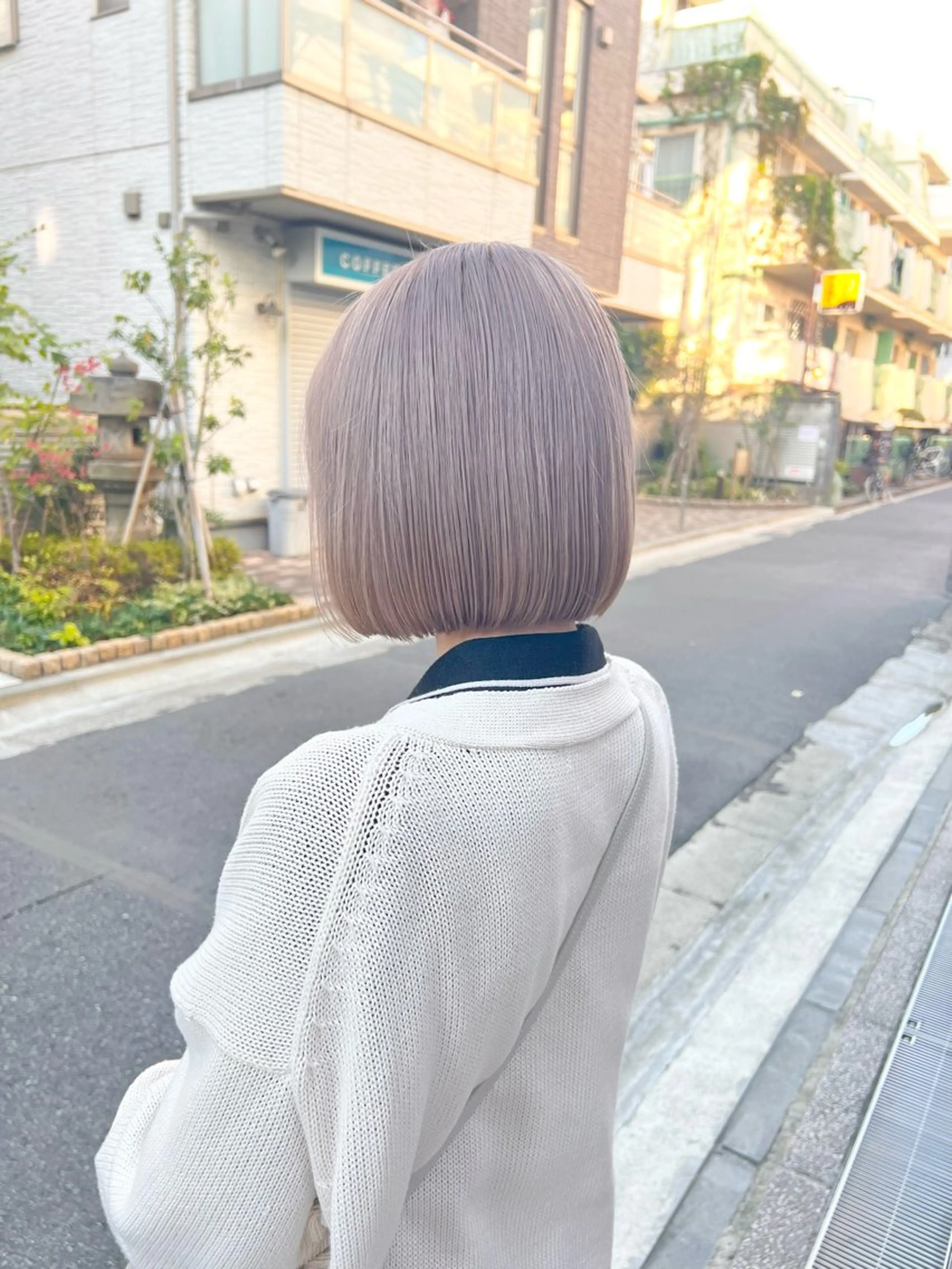 ショート カット ヘアカラー トリートメント 艶髪レイヤー/ ハイトーンKeitaのヘアスタイル