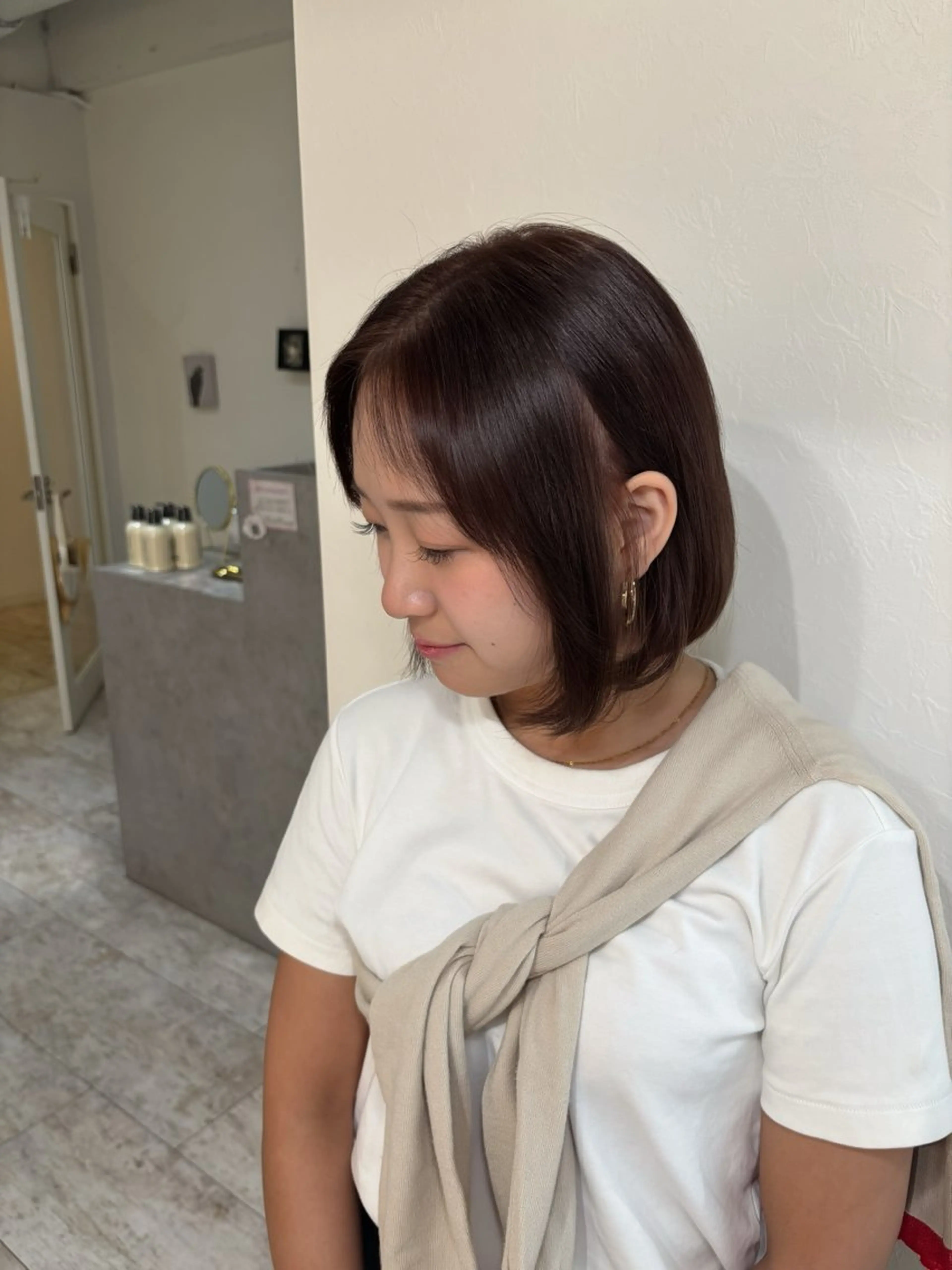 ショート カラー ヘアカラー ate.心斎橋 まゆのヘアスタイル