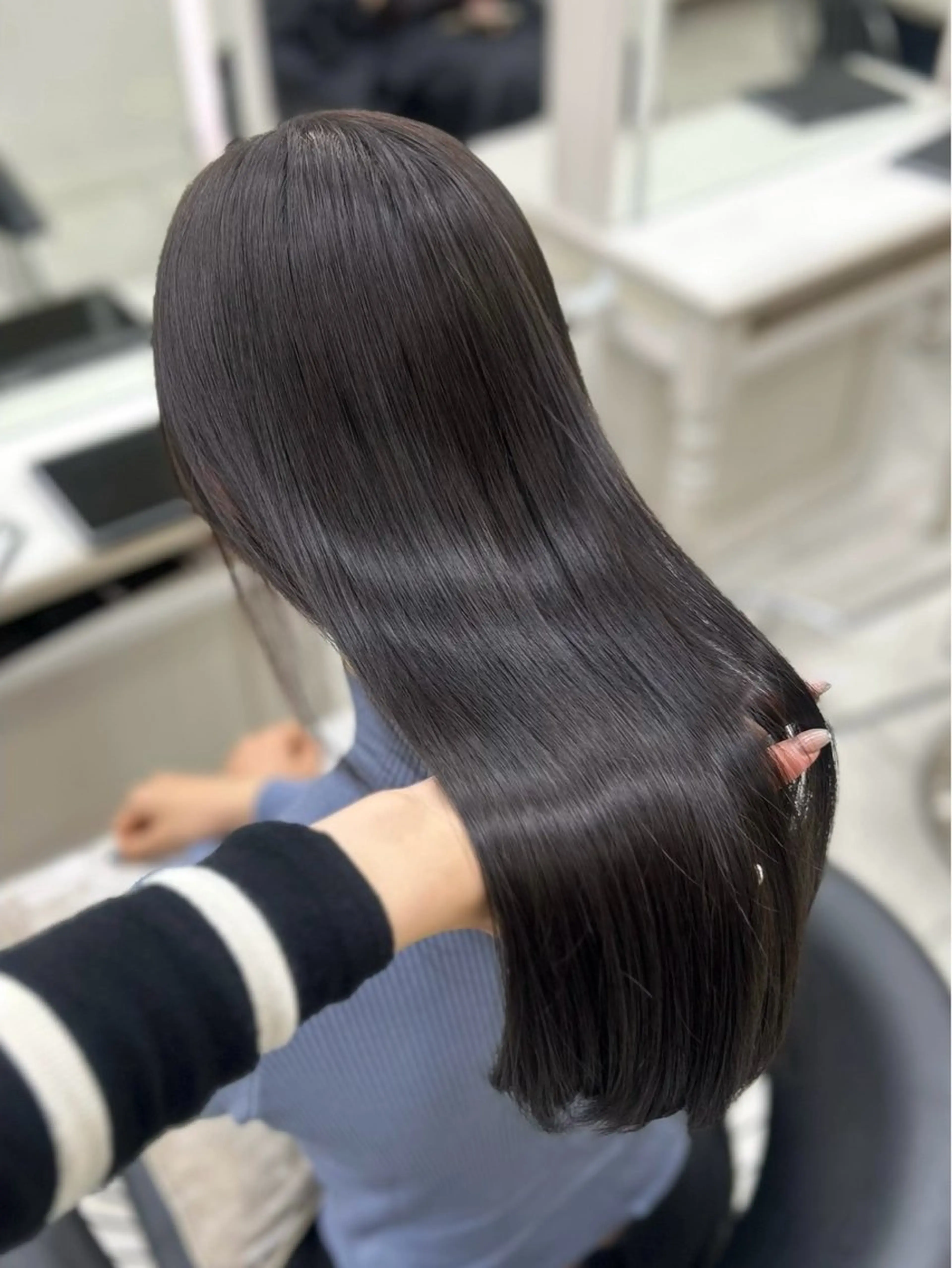 🤍艶髪縮毛矯正+2stepグロストリートメント🤍マッサージ付きの写真