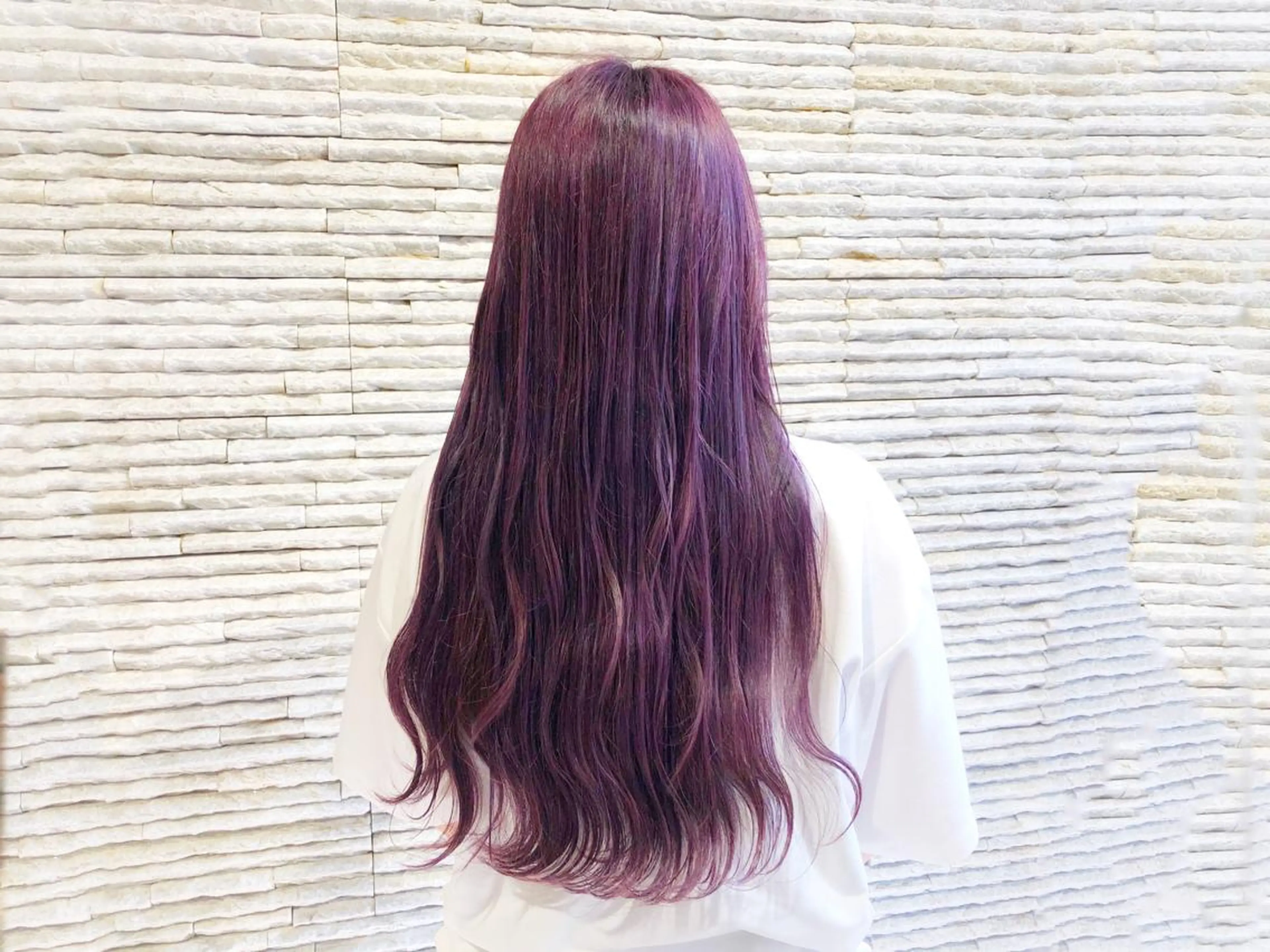 ロング カラー ヘアカラー 嶋田 ゆきのヘアスタイル