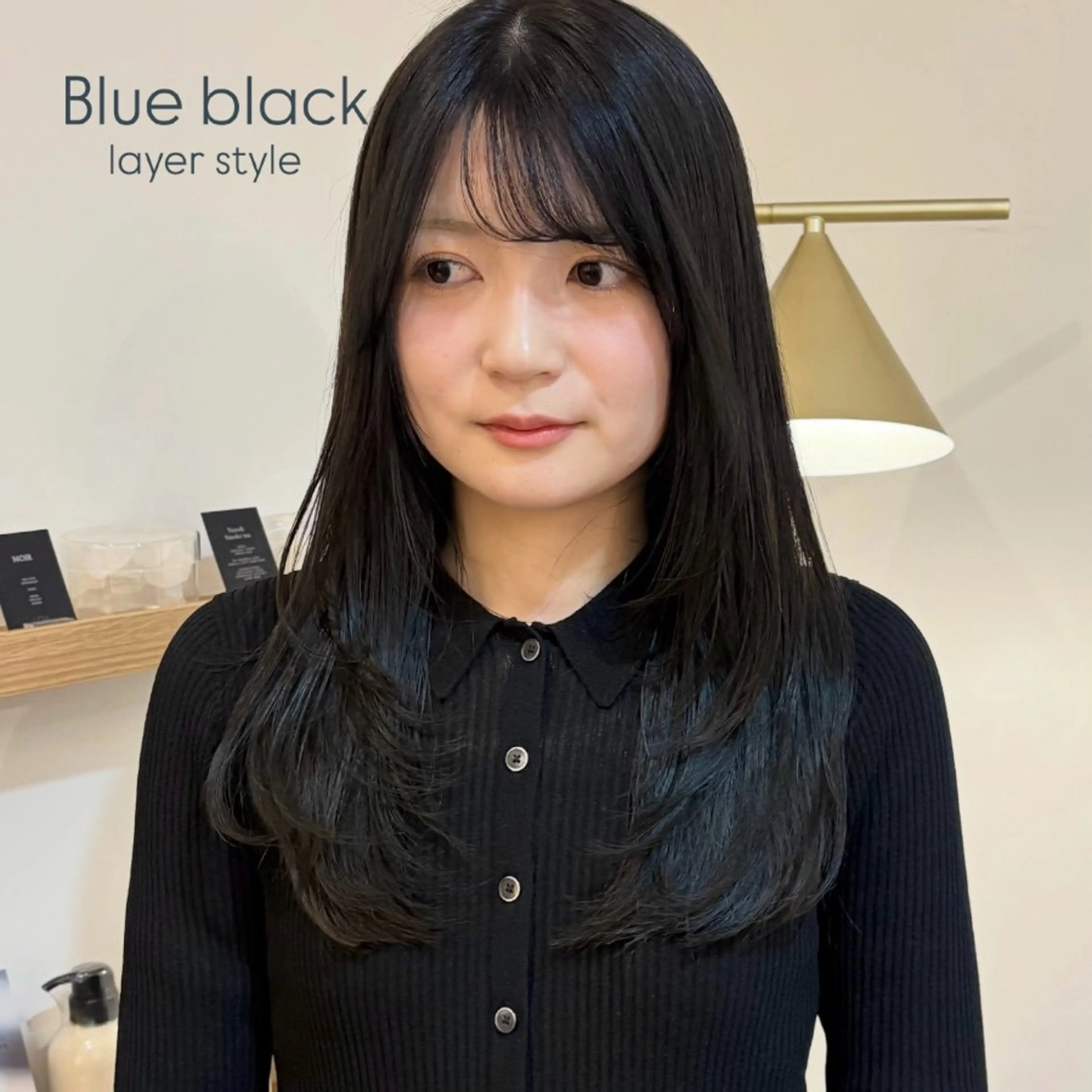 ミディアム カット ヘアカラー トリートメント 似合わせ/透明感 /レイヤー/りほ🤍のヘアスタイル