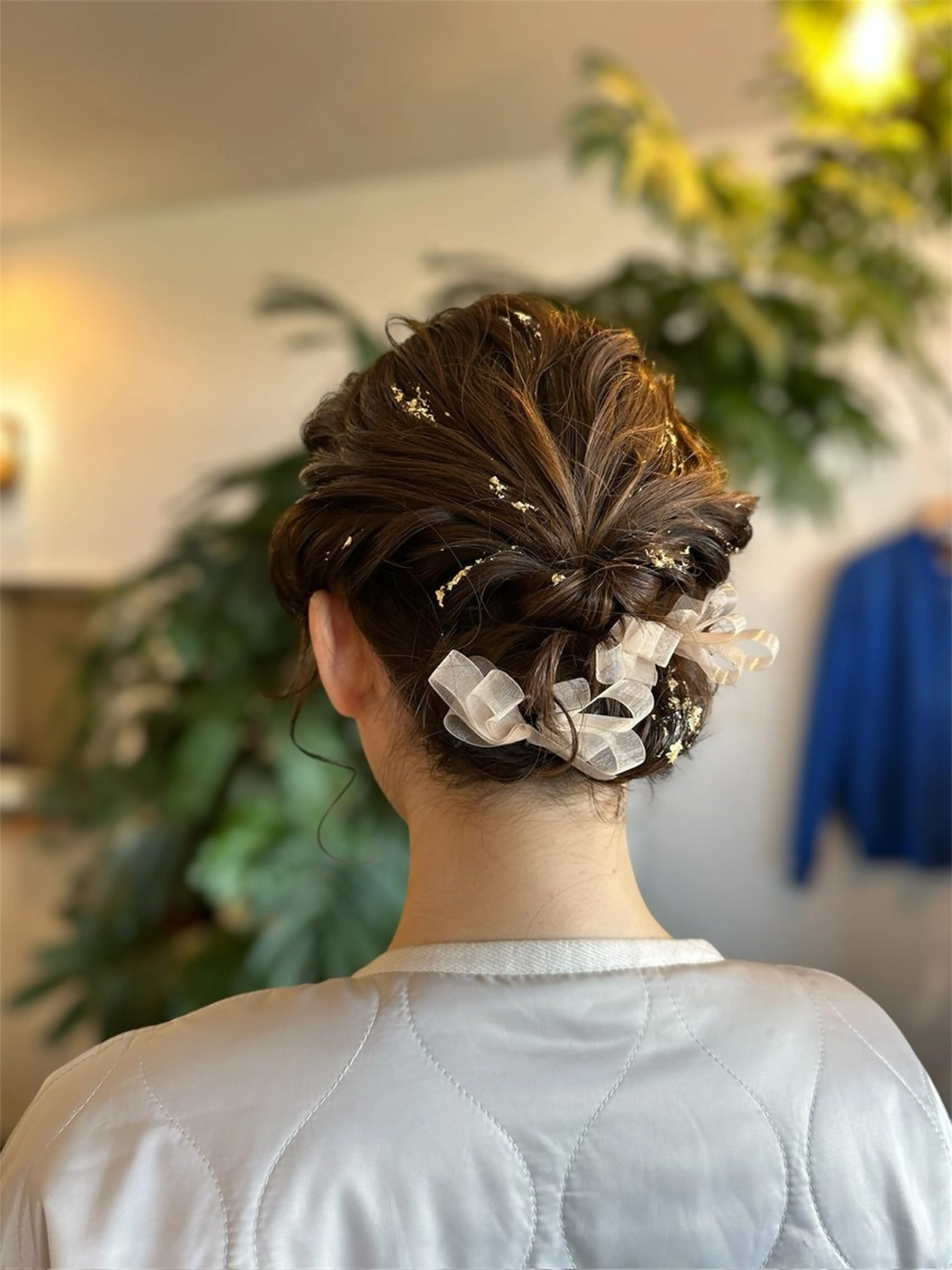ミディアム ヘアアレンジ ヘアセット GENE CUTCLUB所属・岩村 夏姫のヘアスタイル