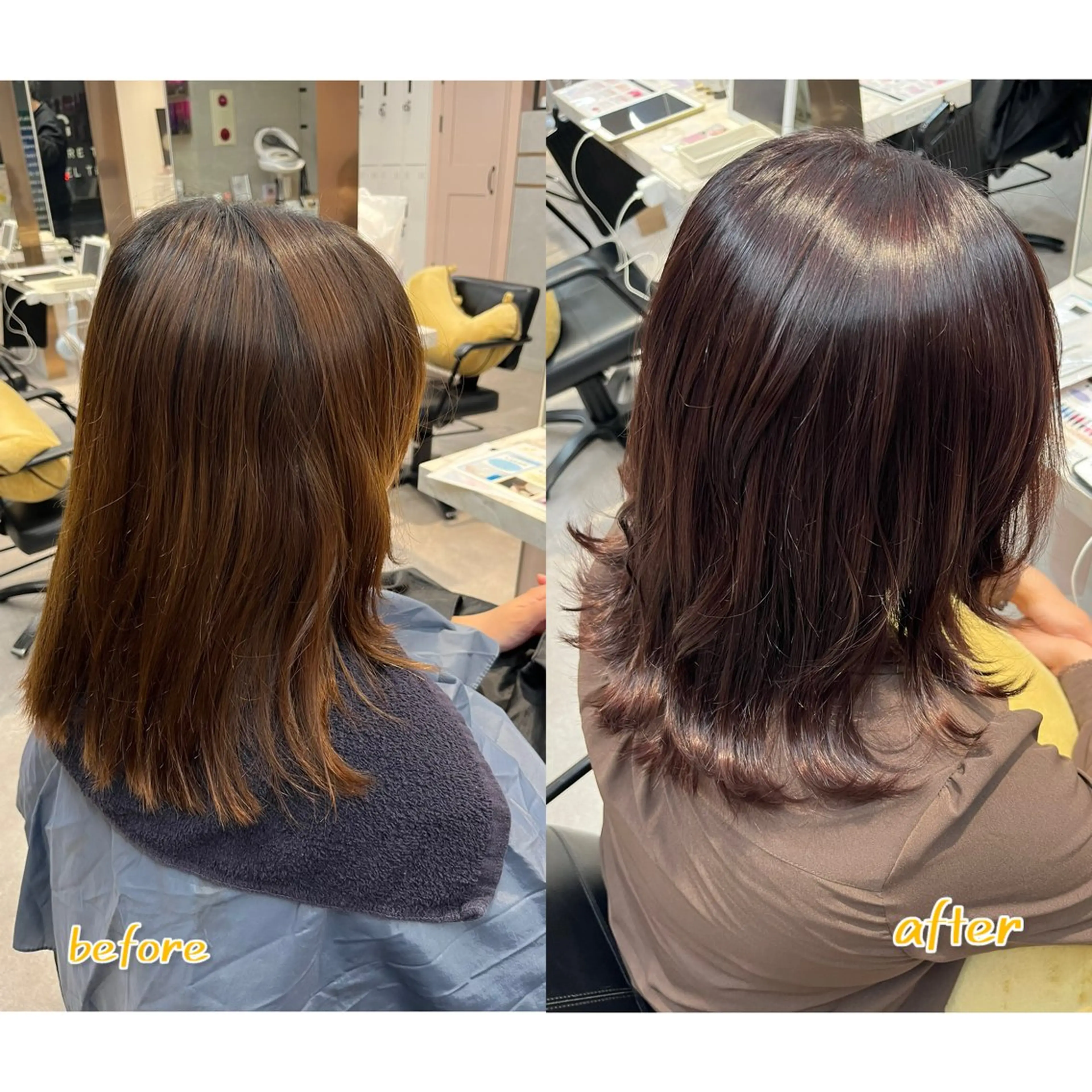 ミディアム カラー イルミナカラー AFLOAT/L 🍀Sachi🍀のヘアスタイル