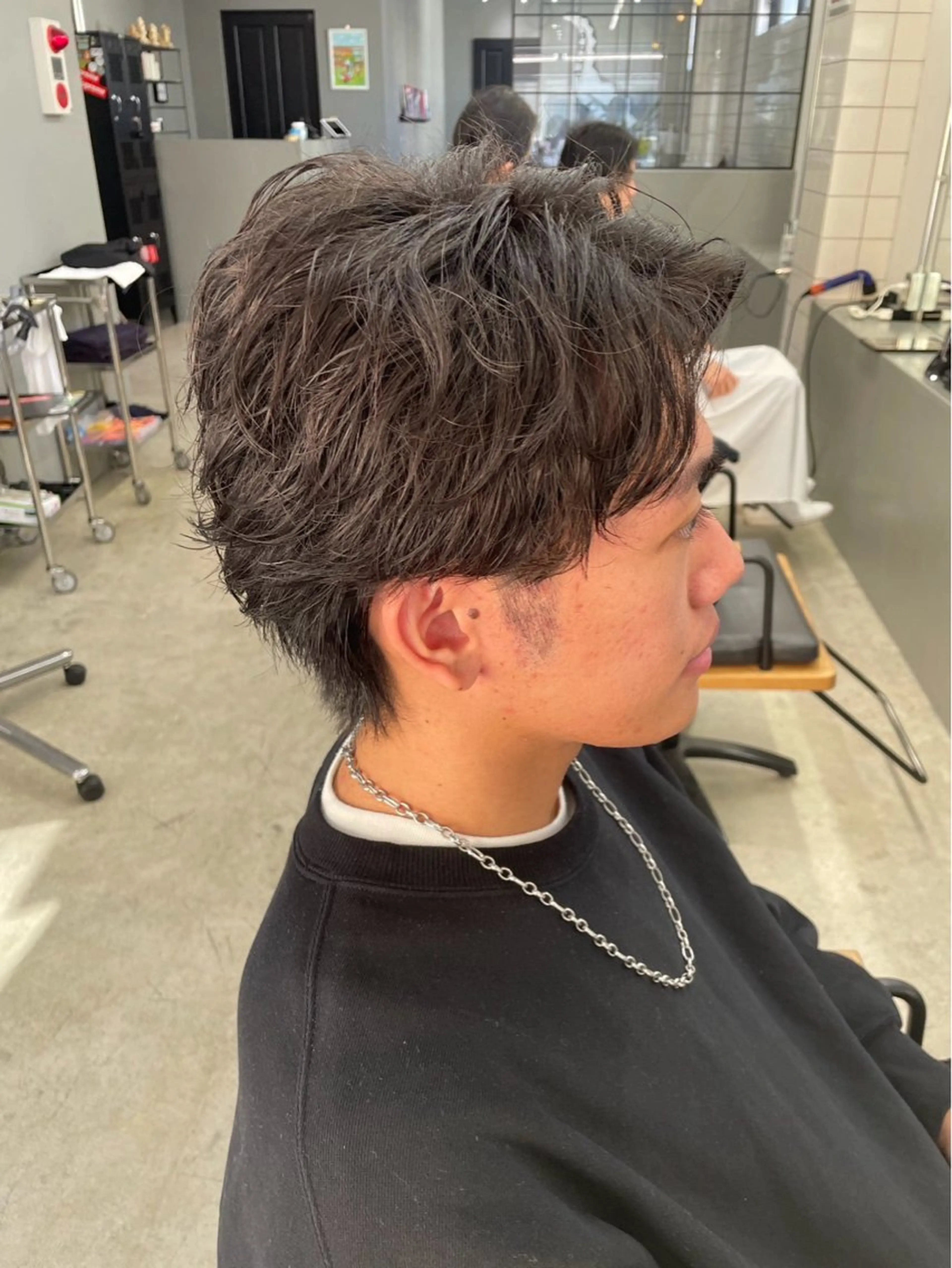 ショート パーマ メンズ カット ヘッドスパ メンズ専門サロン wokeのヘアスタイル