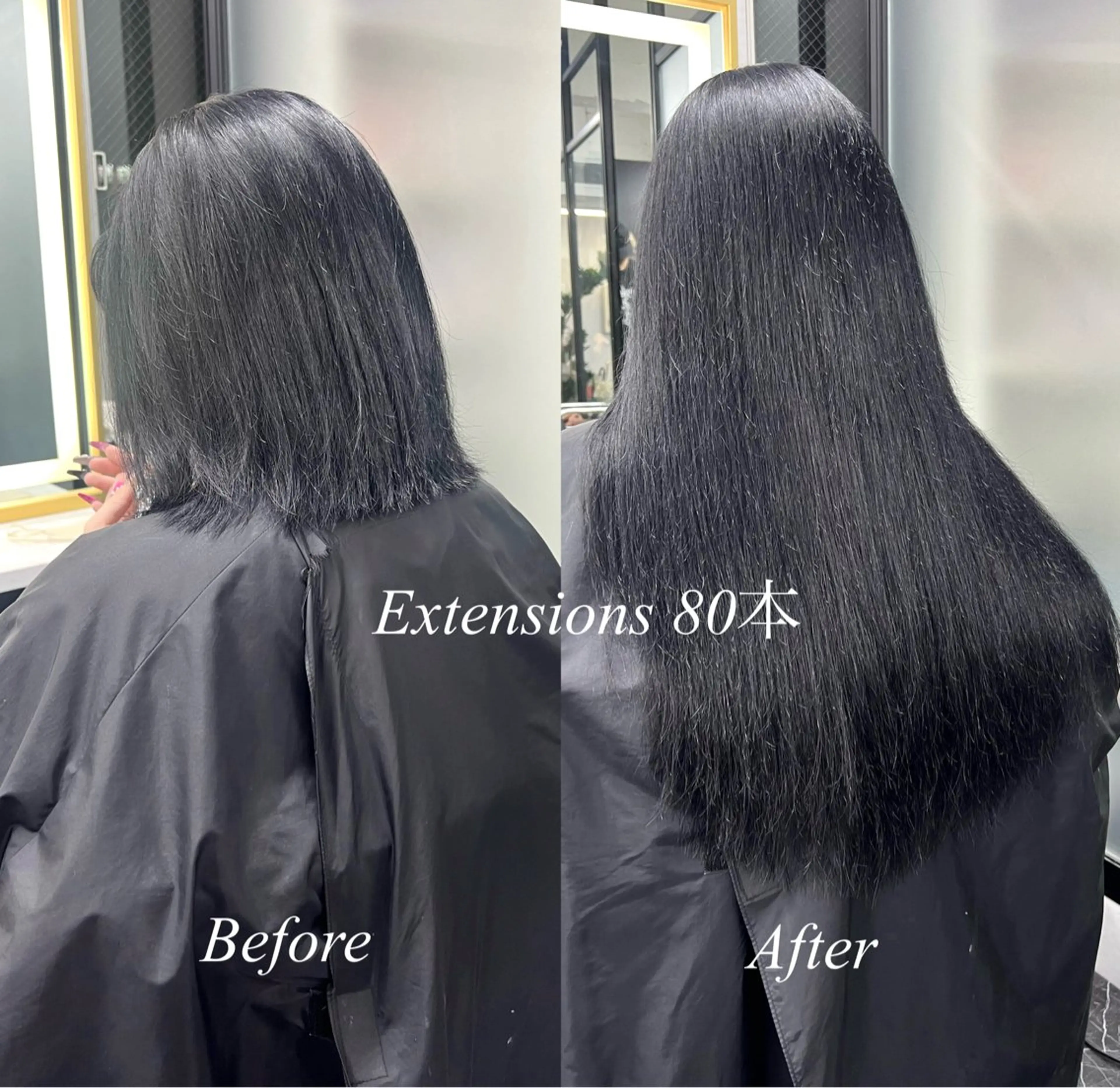 ロング カラー シールエクステ ハイトーンカラー エクステ ヘアカラー エクステ シールエクステ特化 ハイトーン、NANAのヘアスタイル