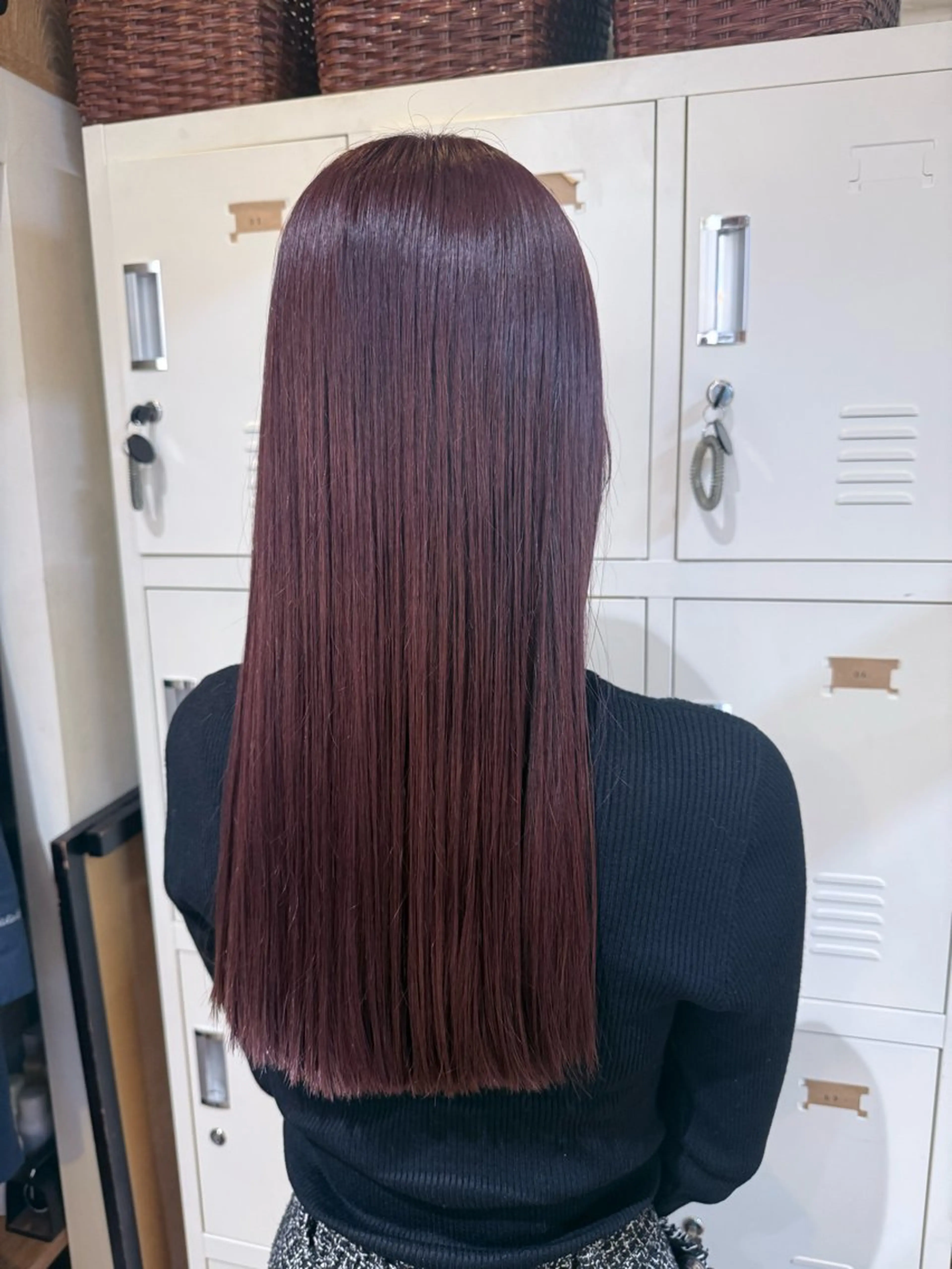 カラー ボルドーカラー ピンクカラー ヘアカラー 🍒おおさわ せいら🍒のヘアスタイル