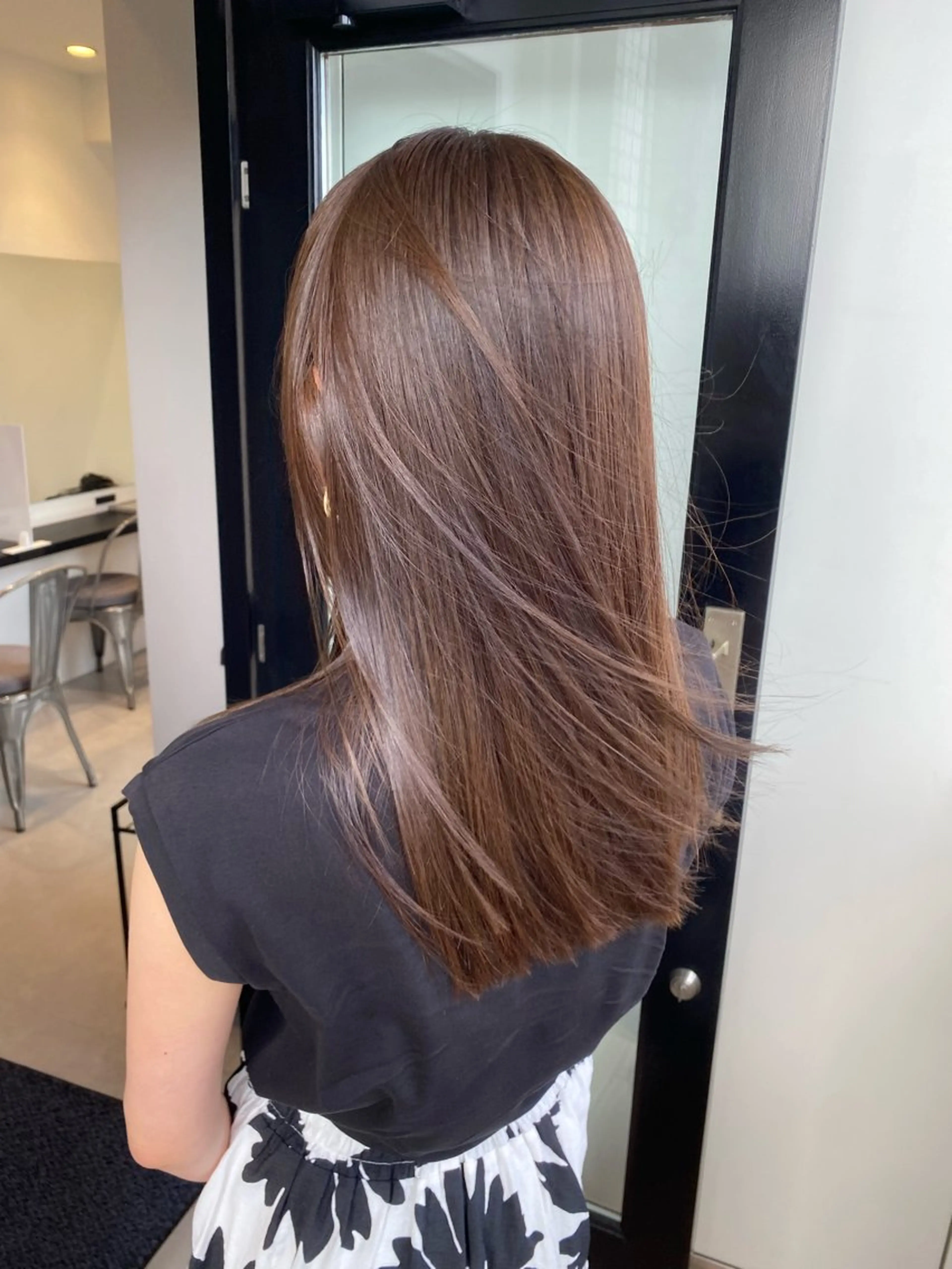 セミロング カラー カット ヘアカラー トリートメント 髪質改善水素TR× レイヤーカット/熊澤のヘアスタイル