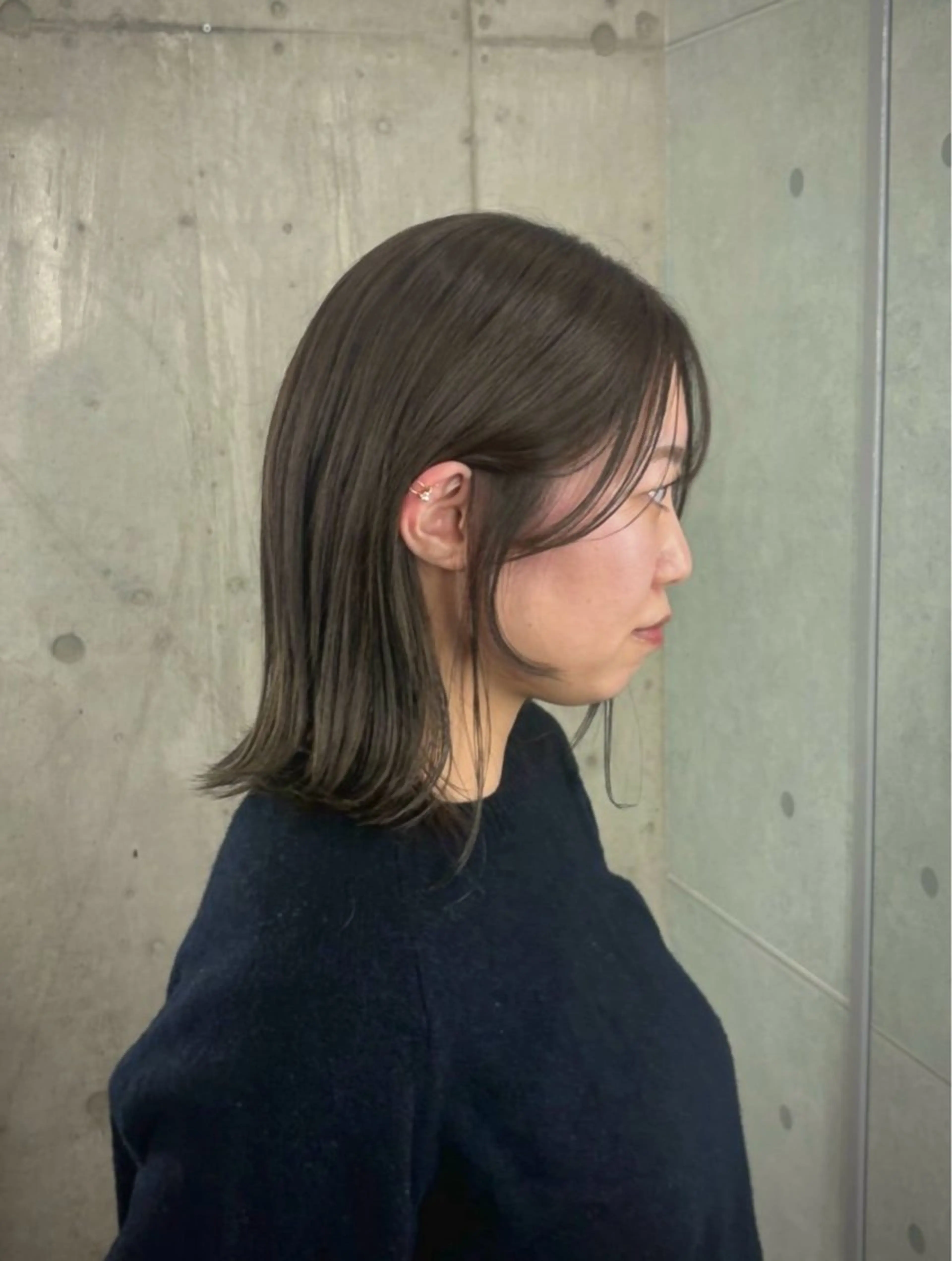 ミディアム カラー 透明感カラー ヘアカラー ドアベルヘアリビング所属・モデル募集中 🎗️🫧加藤志保のヘアスタイル