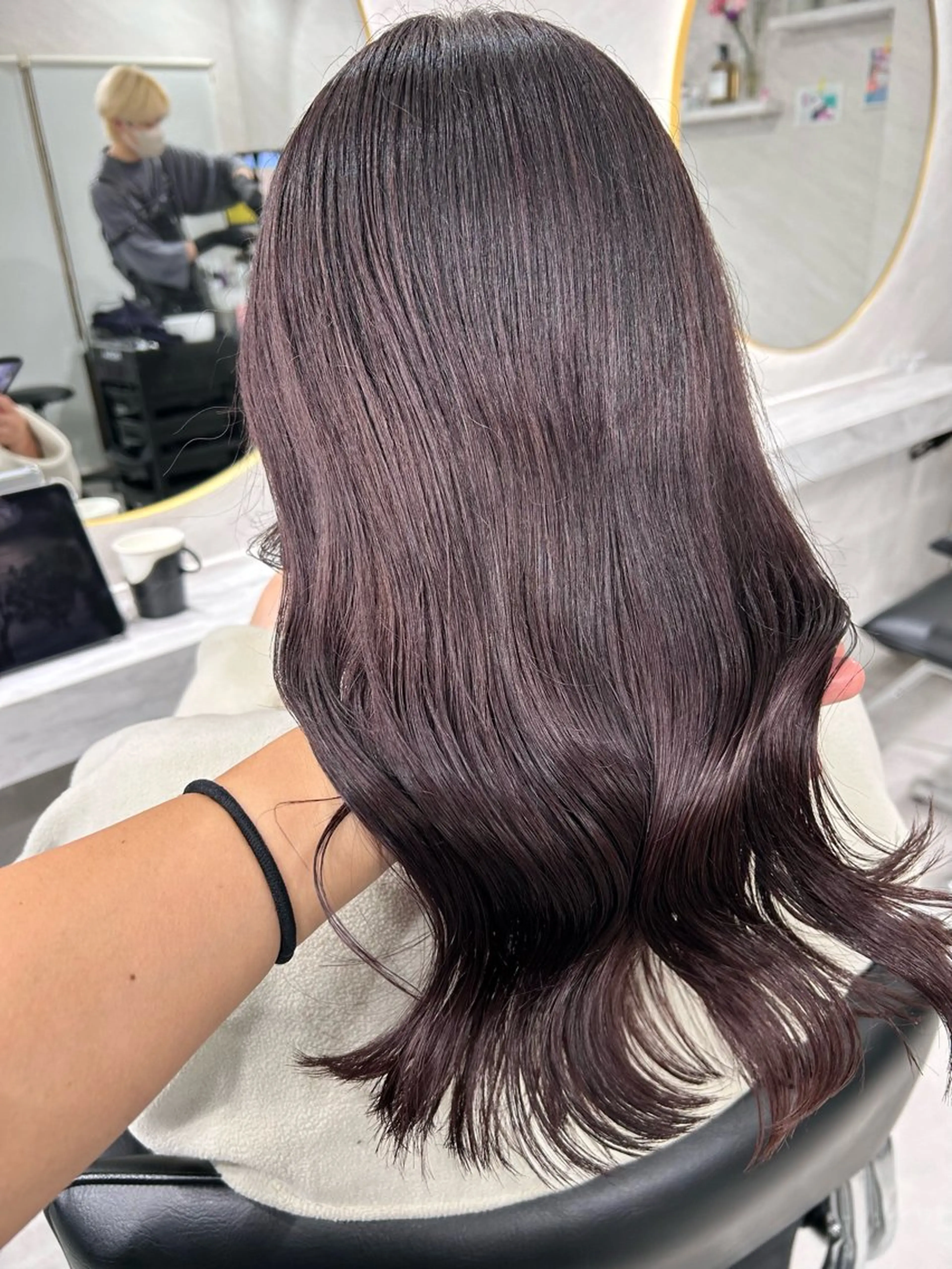 ロング カラー カット ヘアカラー トリートメント 髪質改善will hairdesignのヘアスタイル