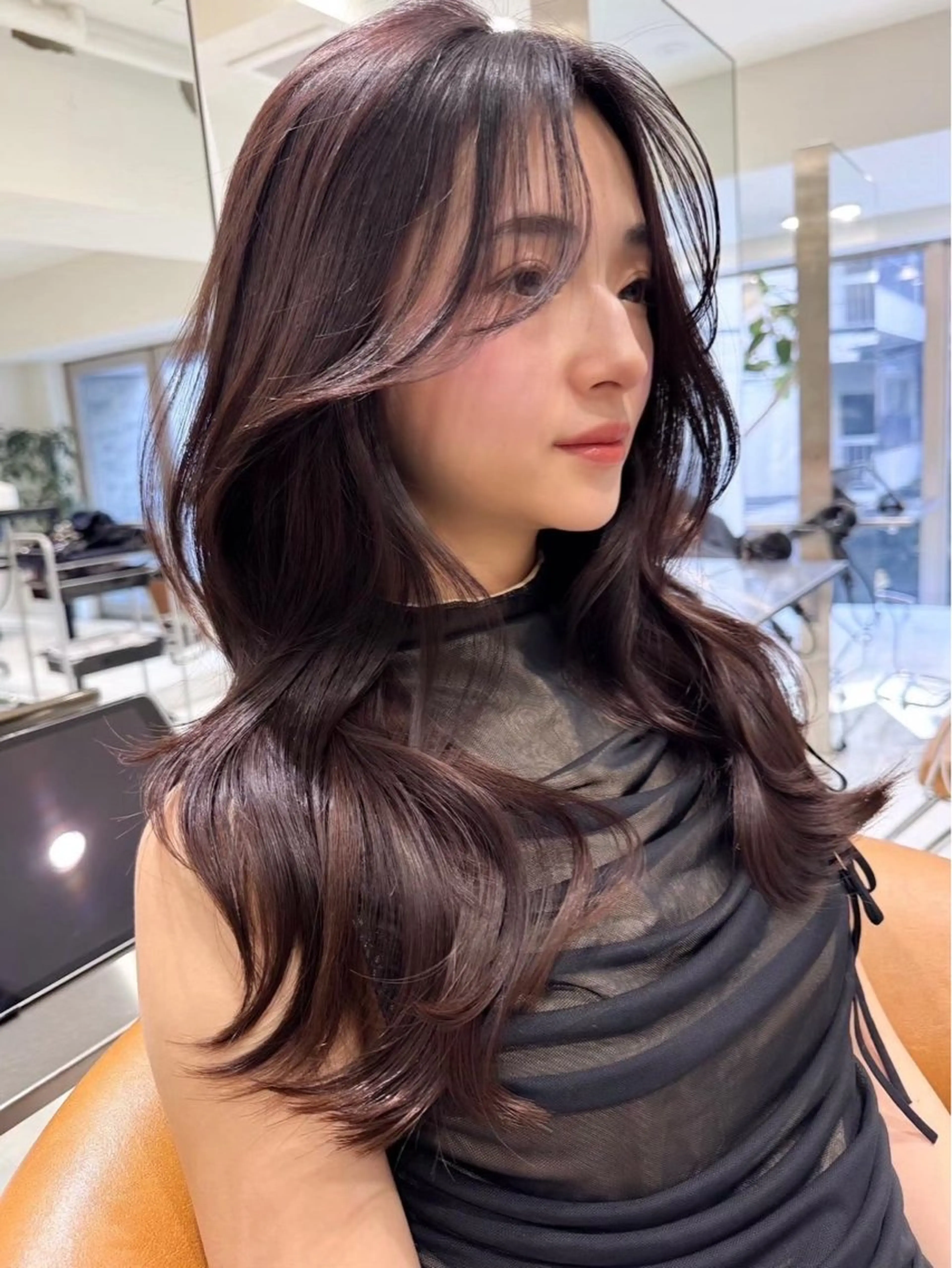 ロング カラー ✨レイヤーカット/透 名感カラー特化✨のヘアスタイル