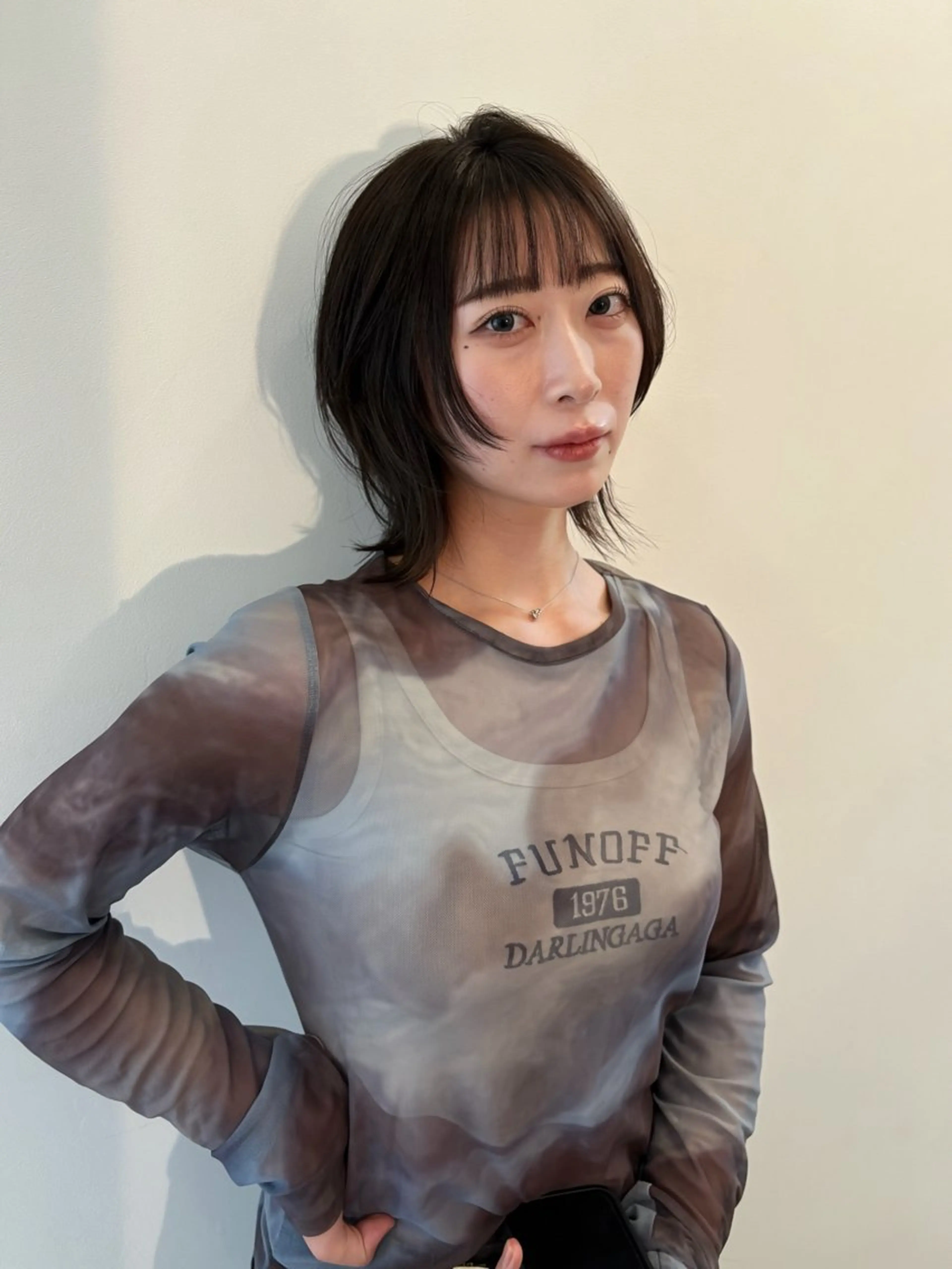 ショート 顔まわりレイヤー 顔周りカット レイヤーカット カット ヘアカラー 鍬塚 聖哉のヘアスタイル