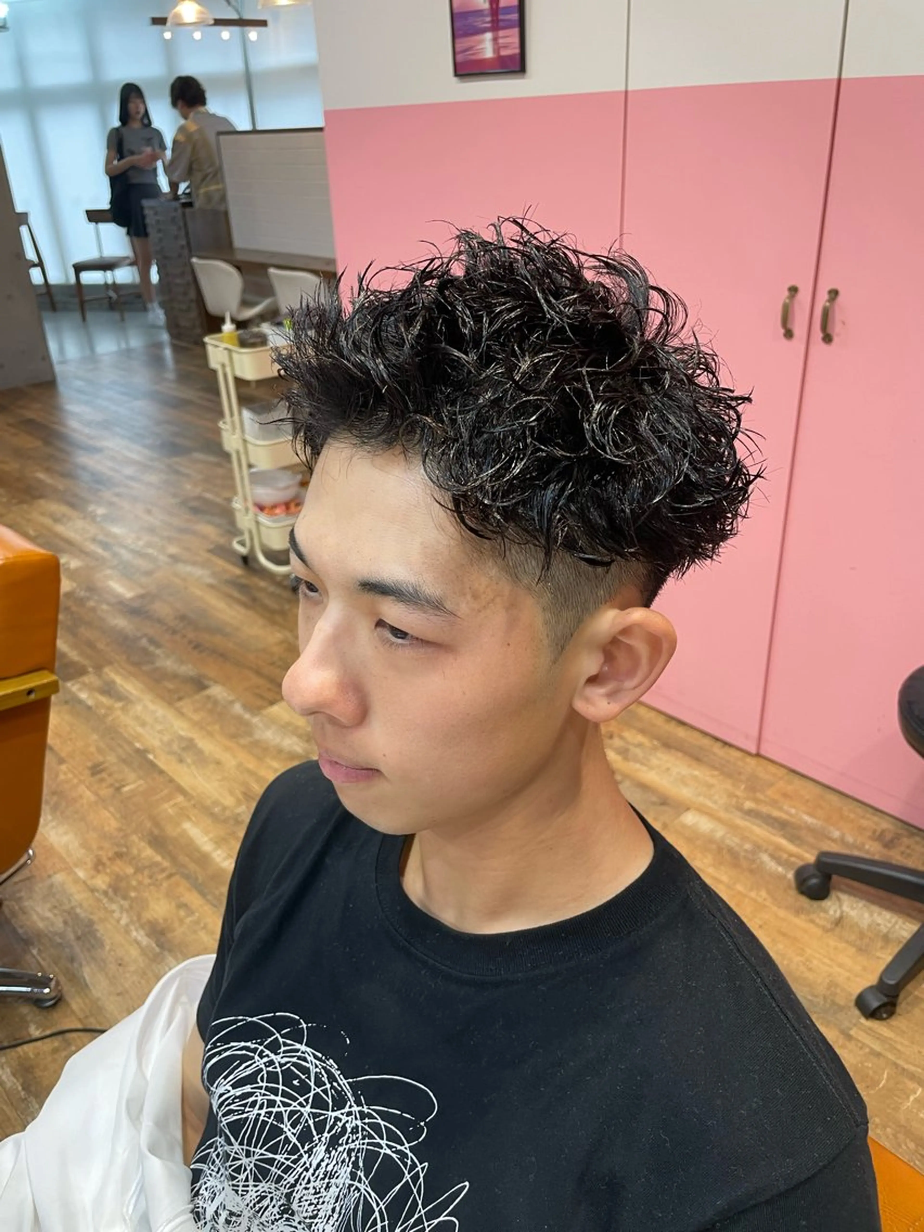 ショート パーマ メンズ カット パーマ トリートメント 🔥メンズ特化パーマ 🦖増田弘明🦖のヘアスタイル