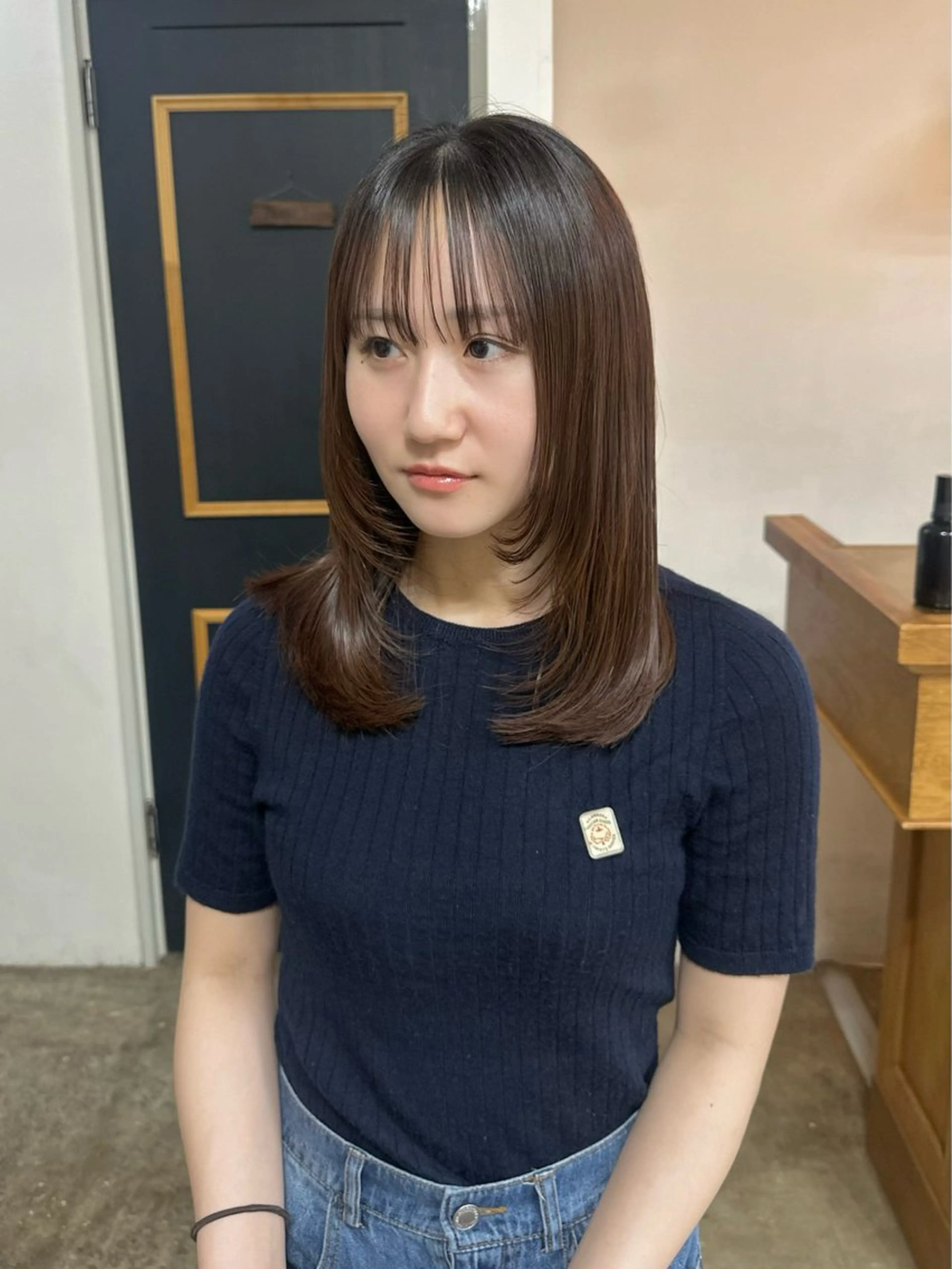 ミディアム NAGISA 🎀カットモデル🎀のヘアスタイル