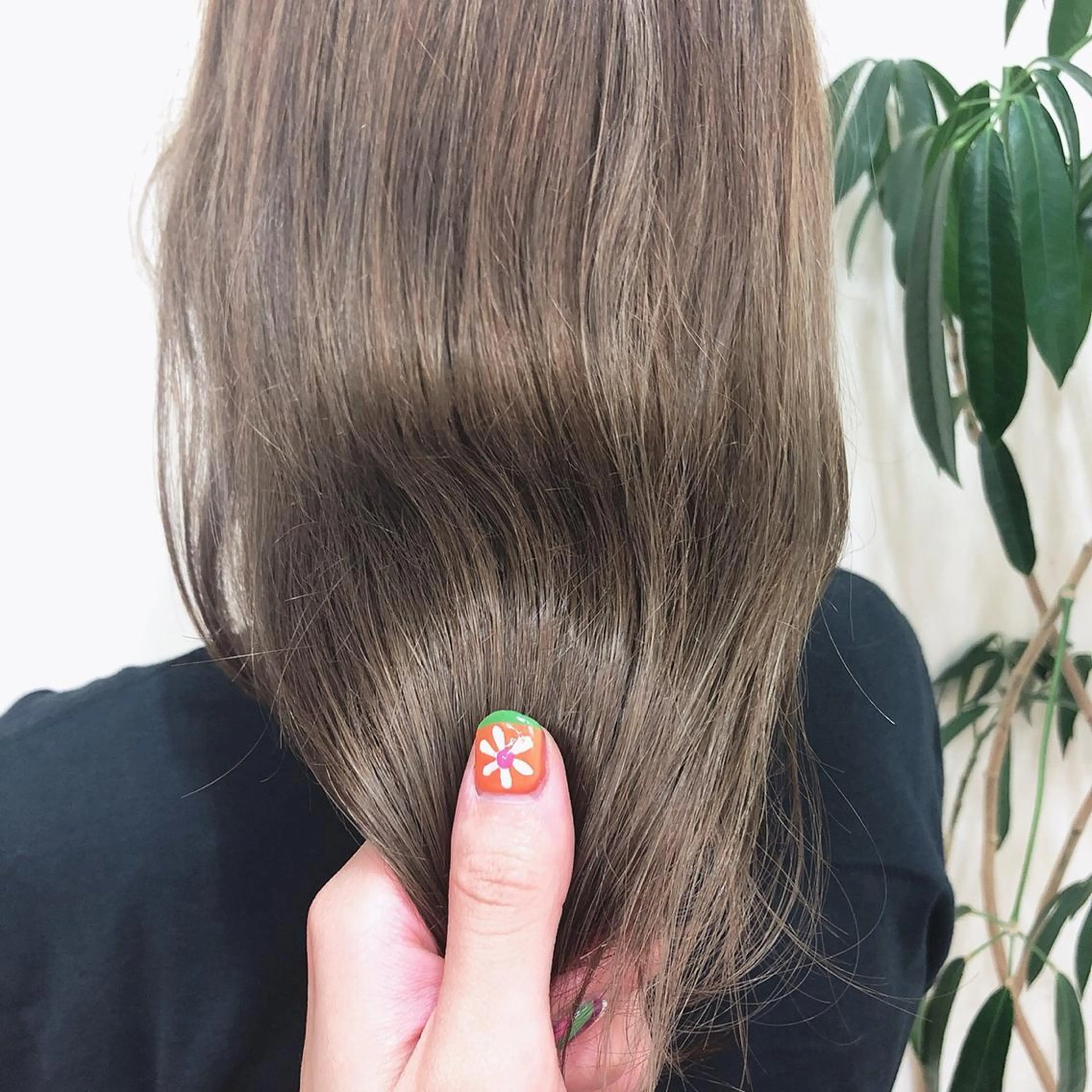 ロング カラー ベージュカラー カット ヘアカラー トリートメント * 透明感カラー c h i h o *のヘアスタイル