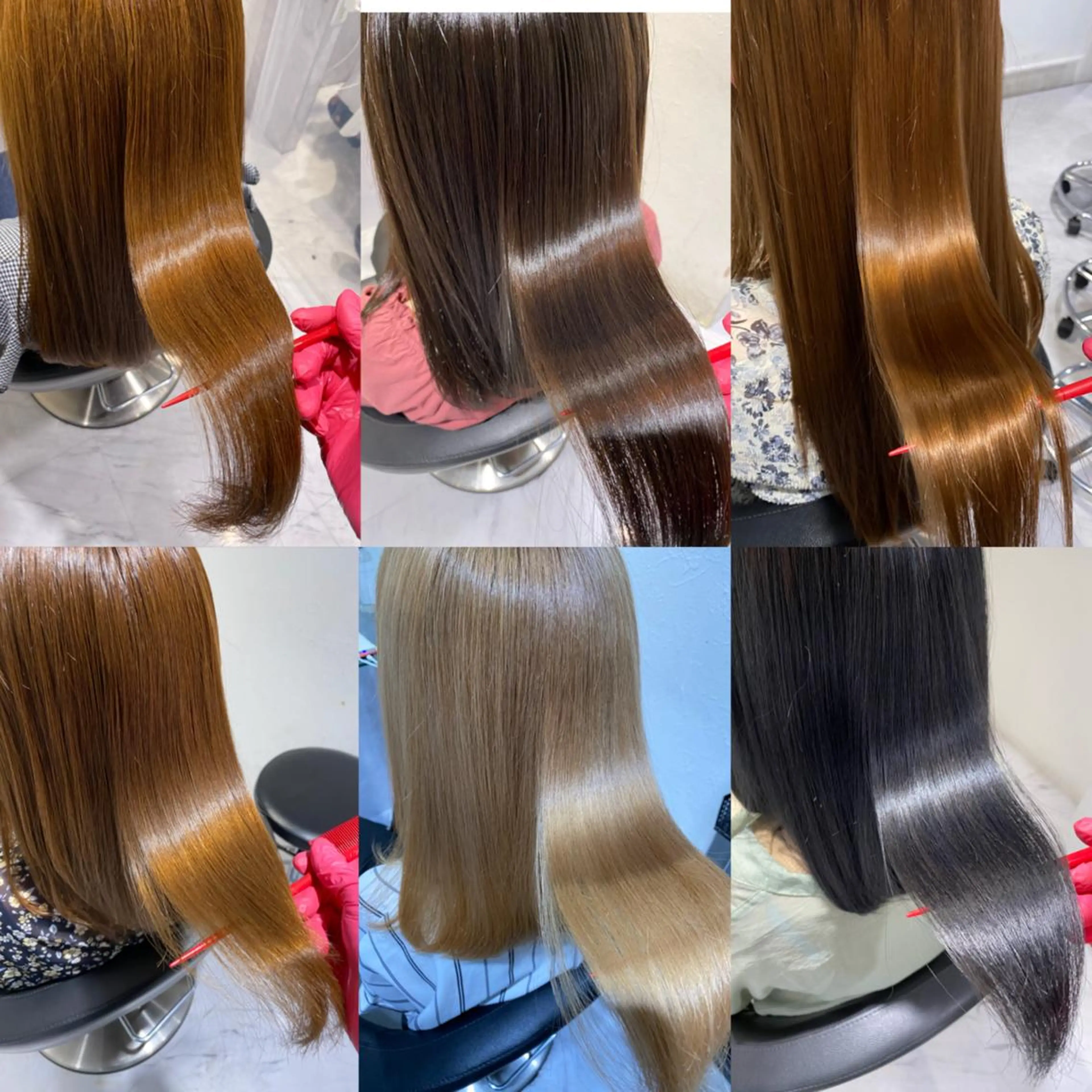 セミロング カラー ヘアアレンジ 外苑前NO.1艶髪 透明感カラーのヘアスタイル