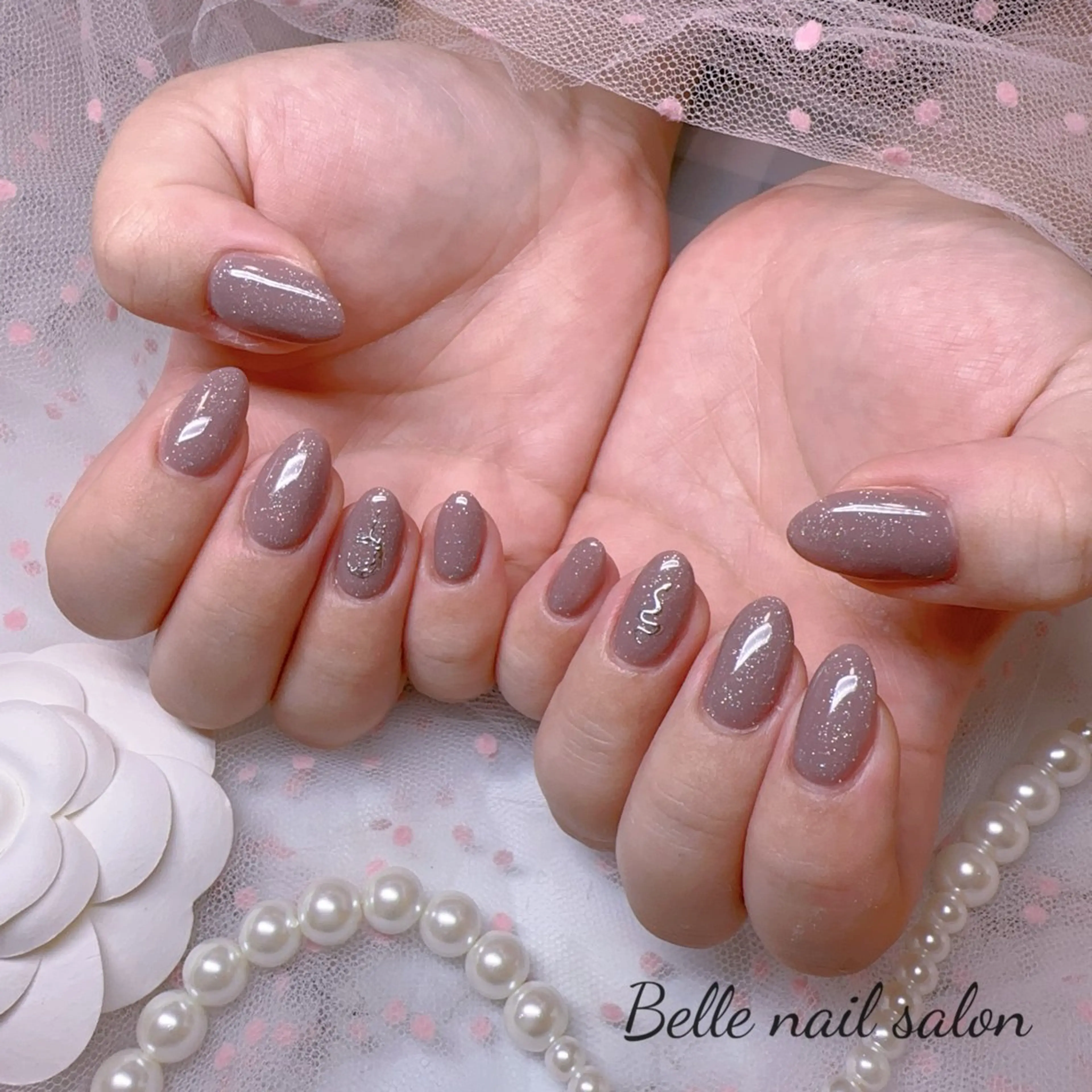 ネイル オーロラネイル フットネイル 韓国ネイル ラメ(グリッター) ラメグラデーション ハンドネイル Belle nail salon 新小岩のネイルデザイン