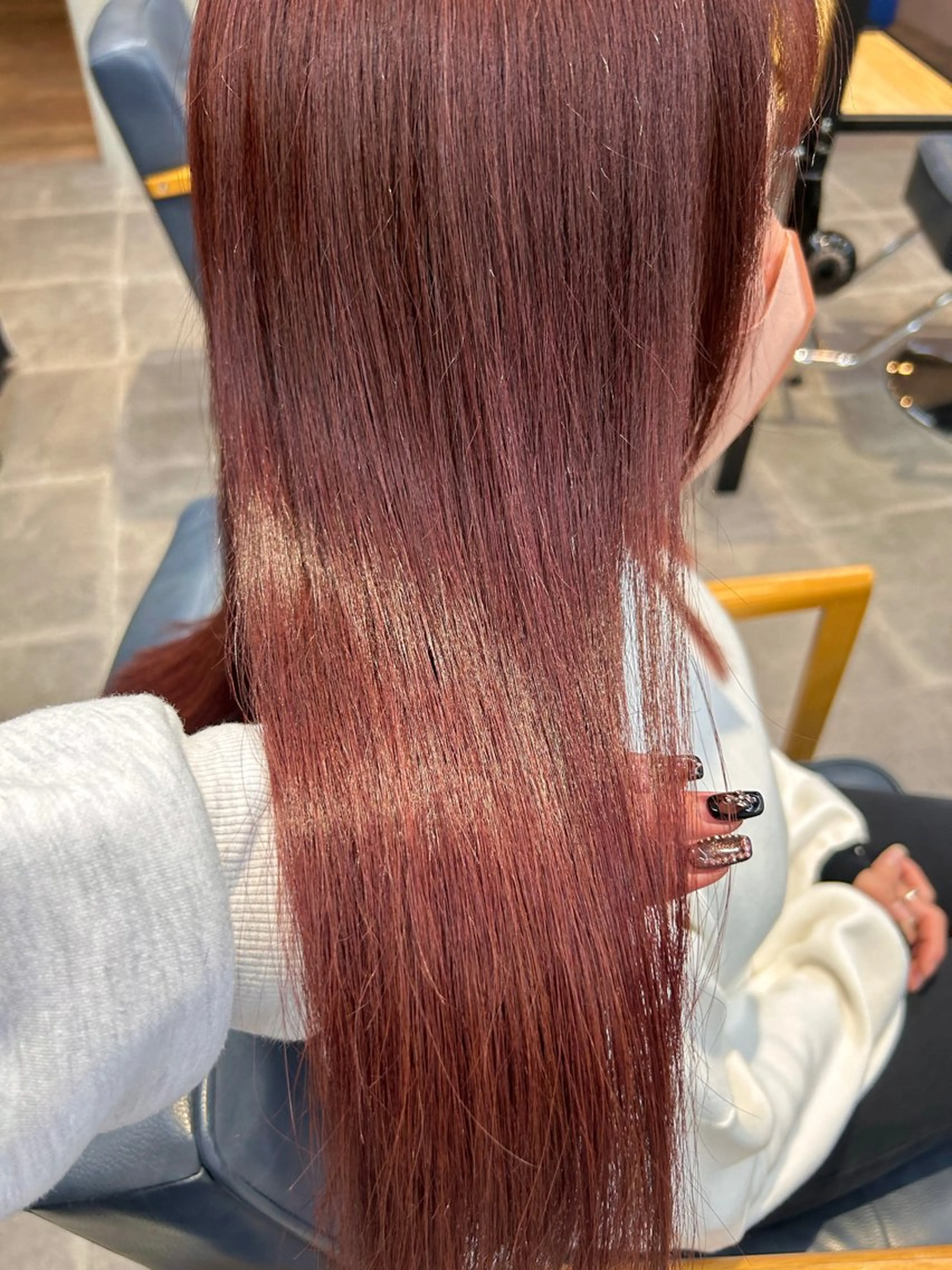ロング カラー カット ヘアカラー トリートメント newi梅田🫧韓国 ヘア🫧sakiのヘアスタイル