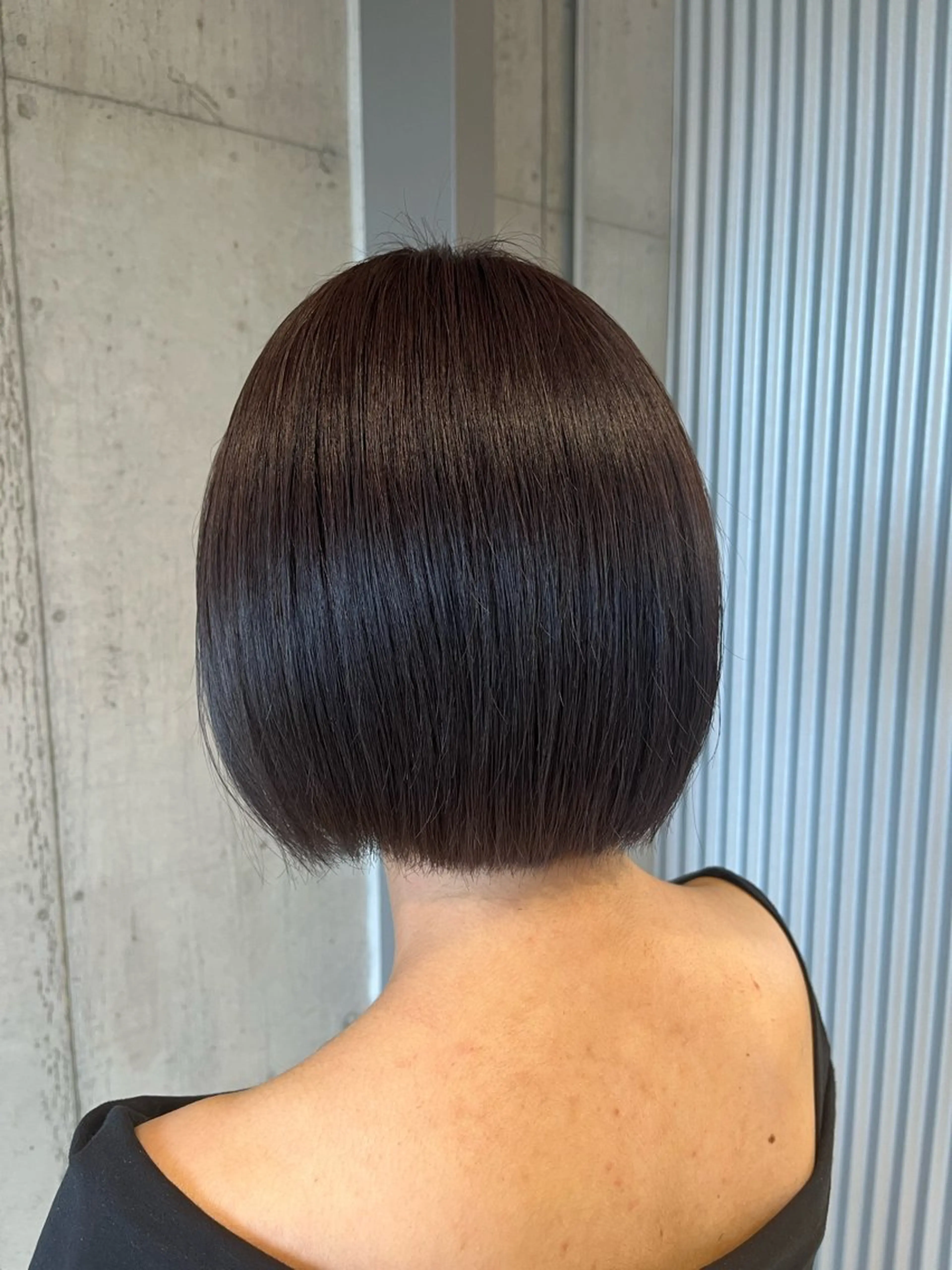 ミディアム カラー ヘアアレンジ カット ヘアカラー トリートメント 透明感カラー・ボブ リクト📸のヘアスタイル