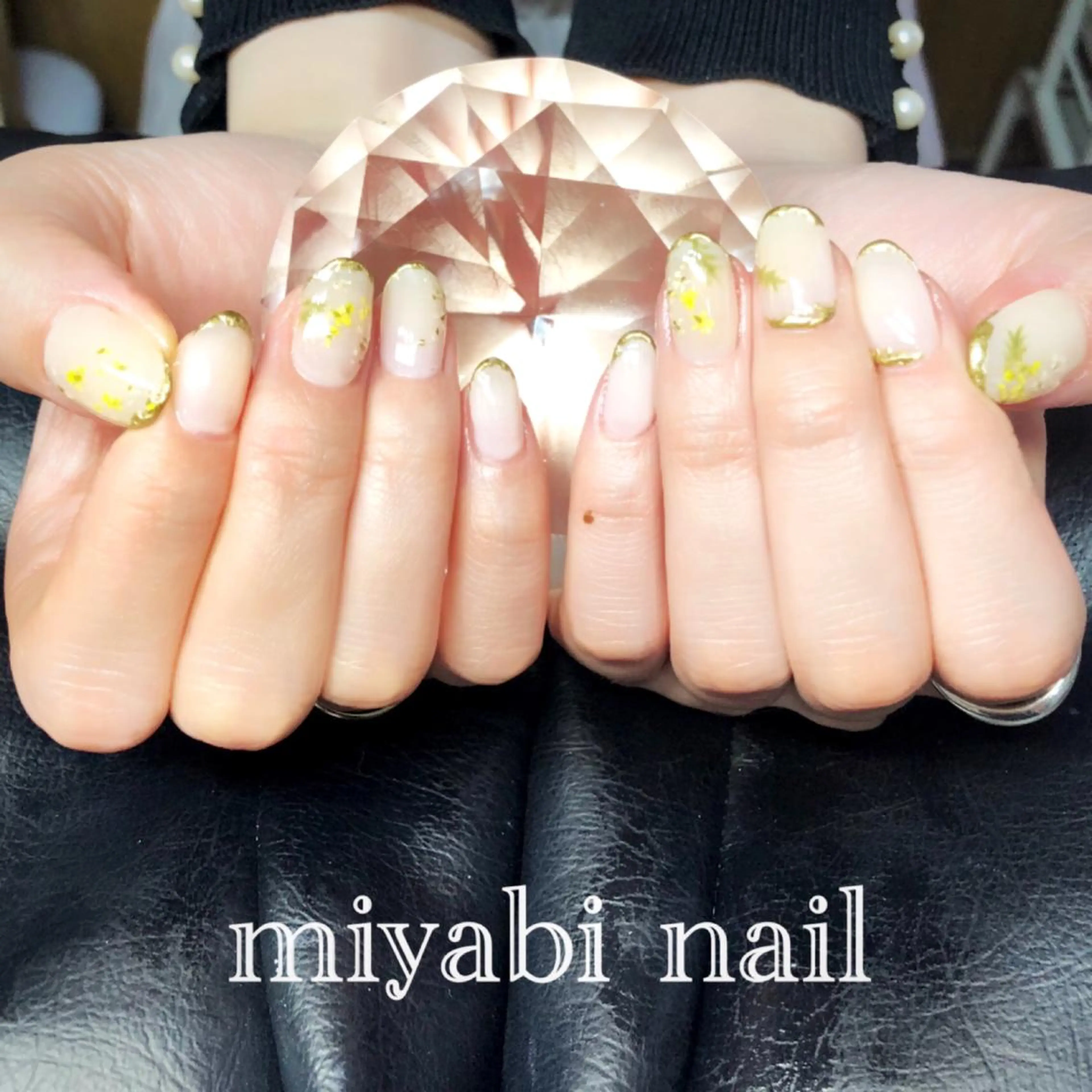 ネイル アートネイル フラワーネイル 持ち込み 春ネイル ハンドネイル miyabi nail 桂川駅近くのネイルデザイン